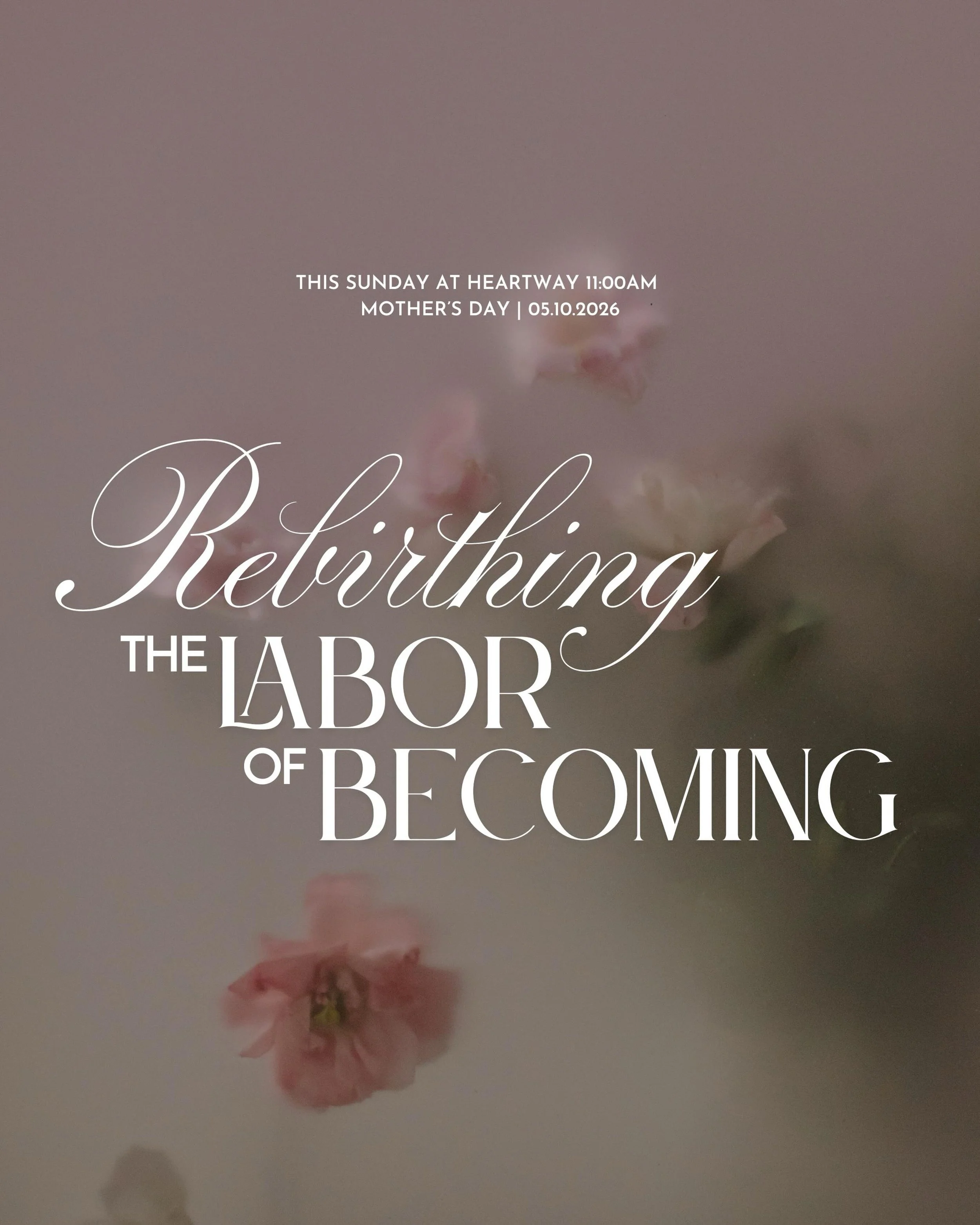 This Sunday, we&rsquo;re honoring the beauty, strength, and transformation that comes through every season of becoming.

We hope you join us as we explore this message and celebrate Mother&rsquo;s Day. Whether you&rsquo;re a mother, grieving, rebuild