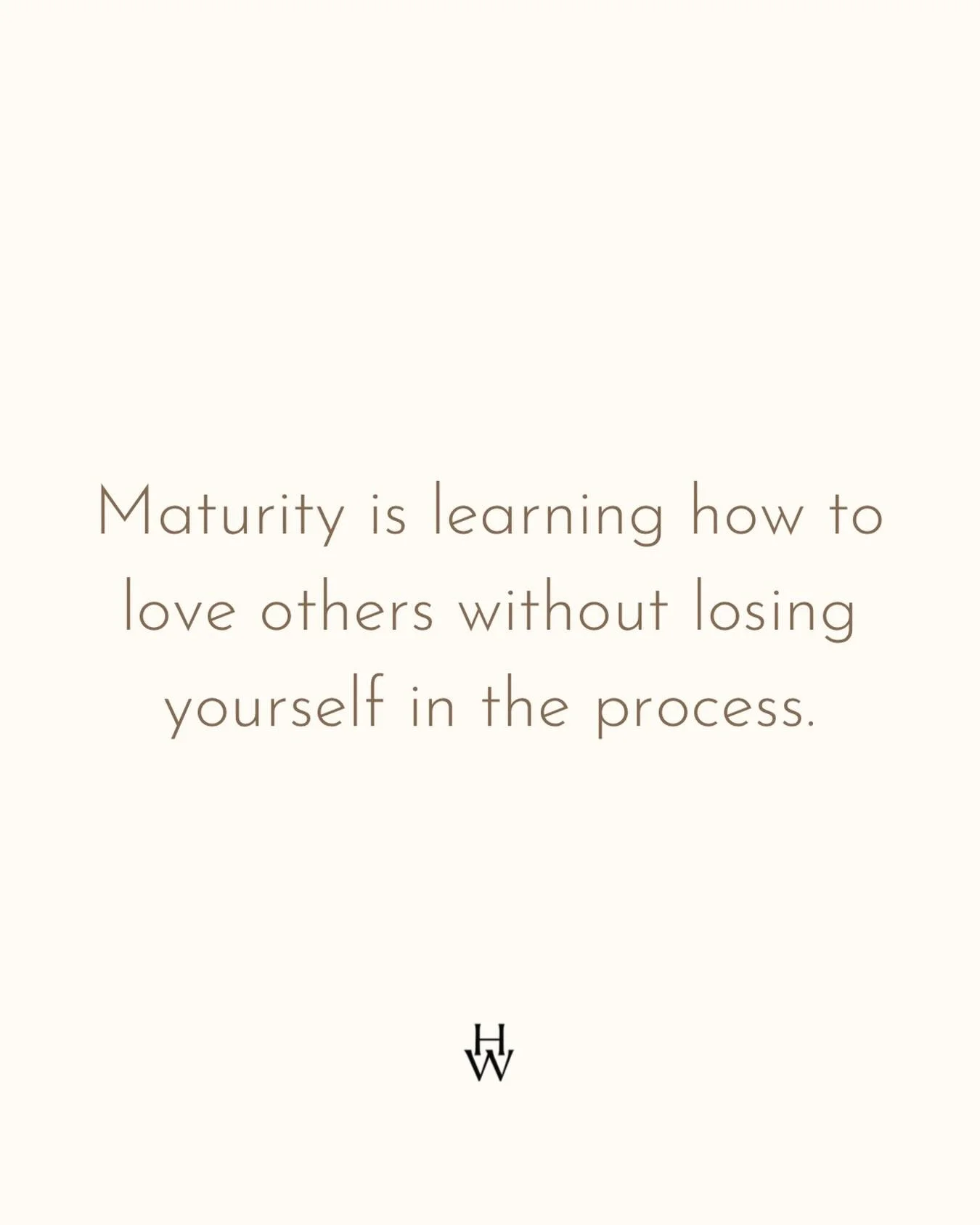 Healthy love doesn&rsquo;t require you to abandon who you are.

You can be compassionate and still have boundaries.
You can serve others and still care for your own soul.
You can love deeply without disappearing in the process.

Protect your peace. L