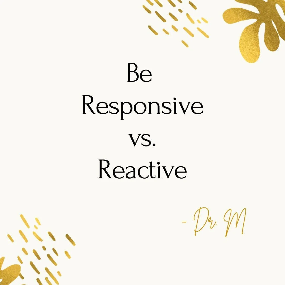 It's natural to want to react to your partner.  You will have an internal reaction.  However it is different to take a breath and consider what it would look and feel like to respond to your partner.⁠
⁠
Things that might help⁠
- take a breath⁠
- Ask 
