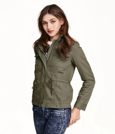 Female Short Cotton Parka 