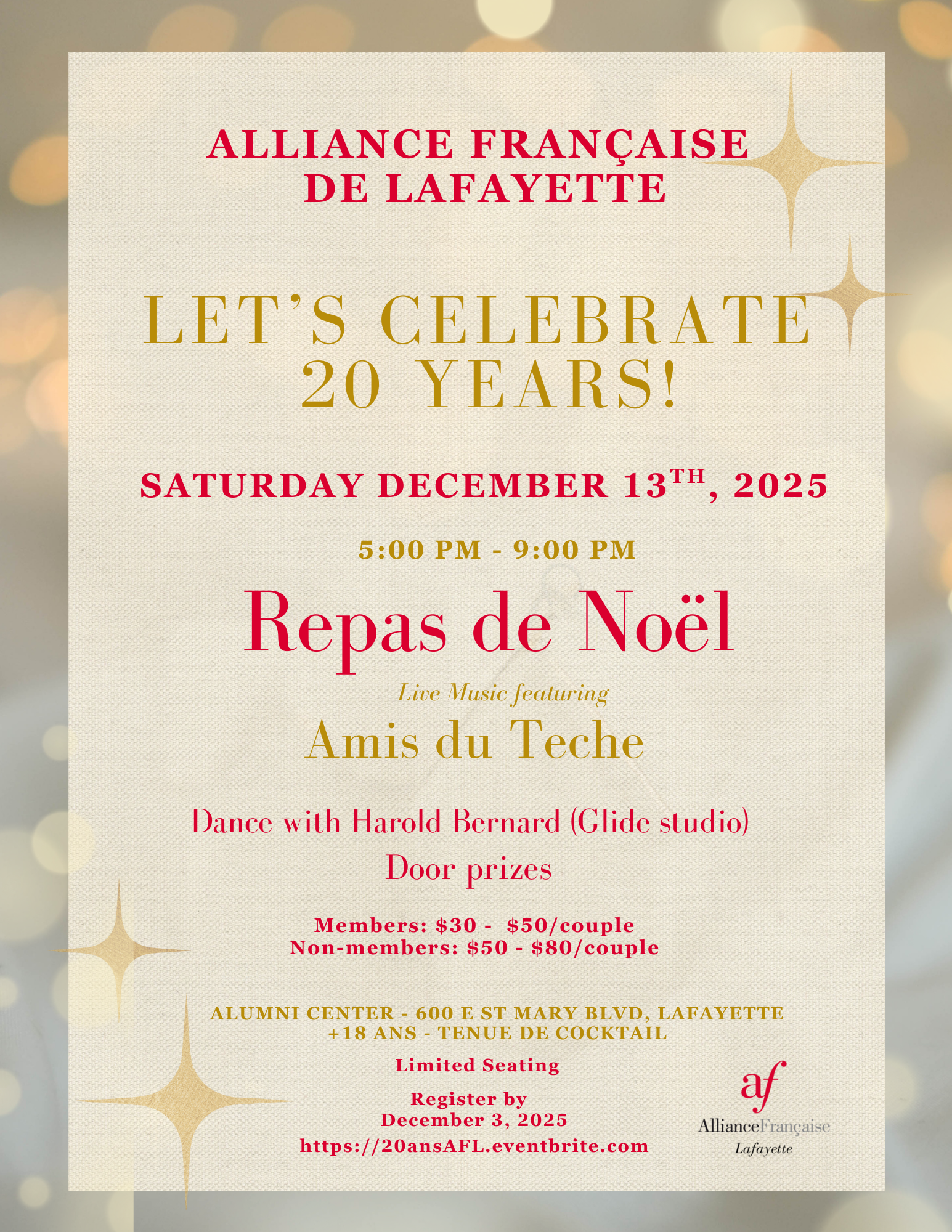 AFL 20 years anniversary and Repas de Noel
