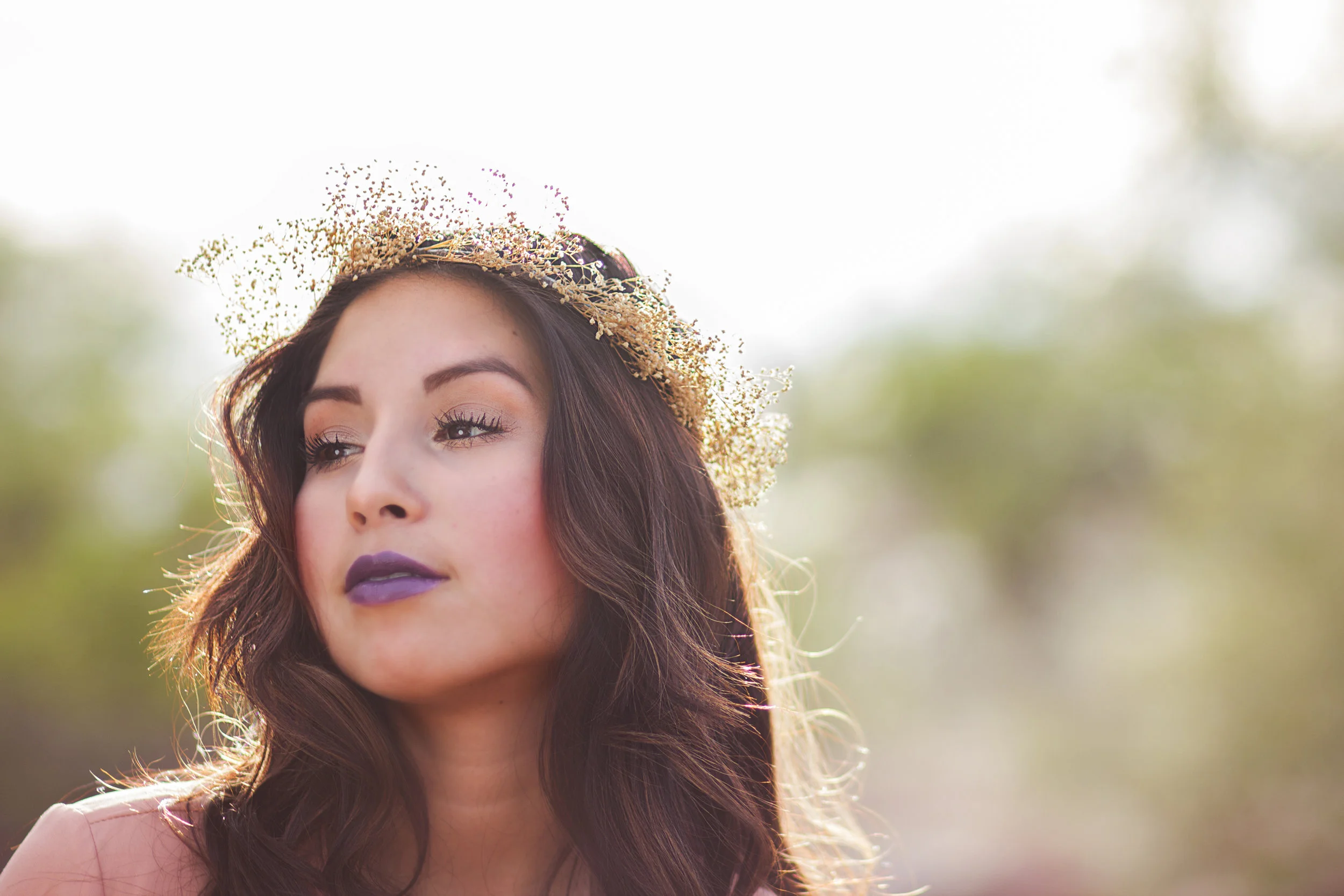 oshun | honey babys breath goddess flowercrown