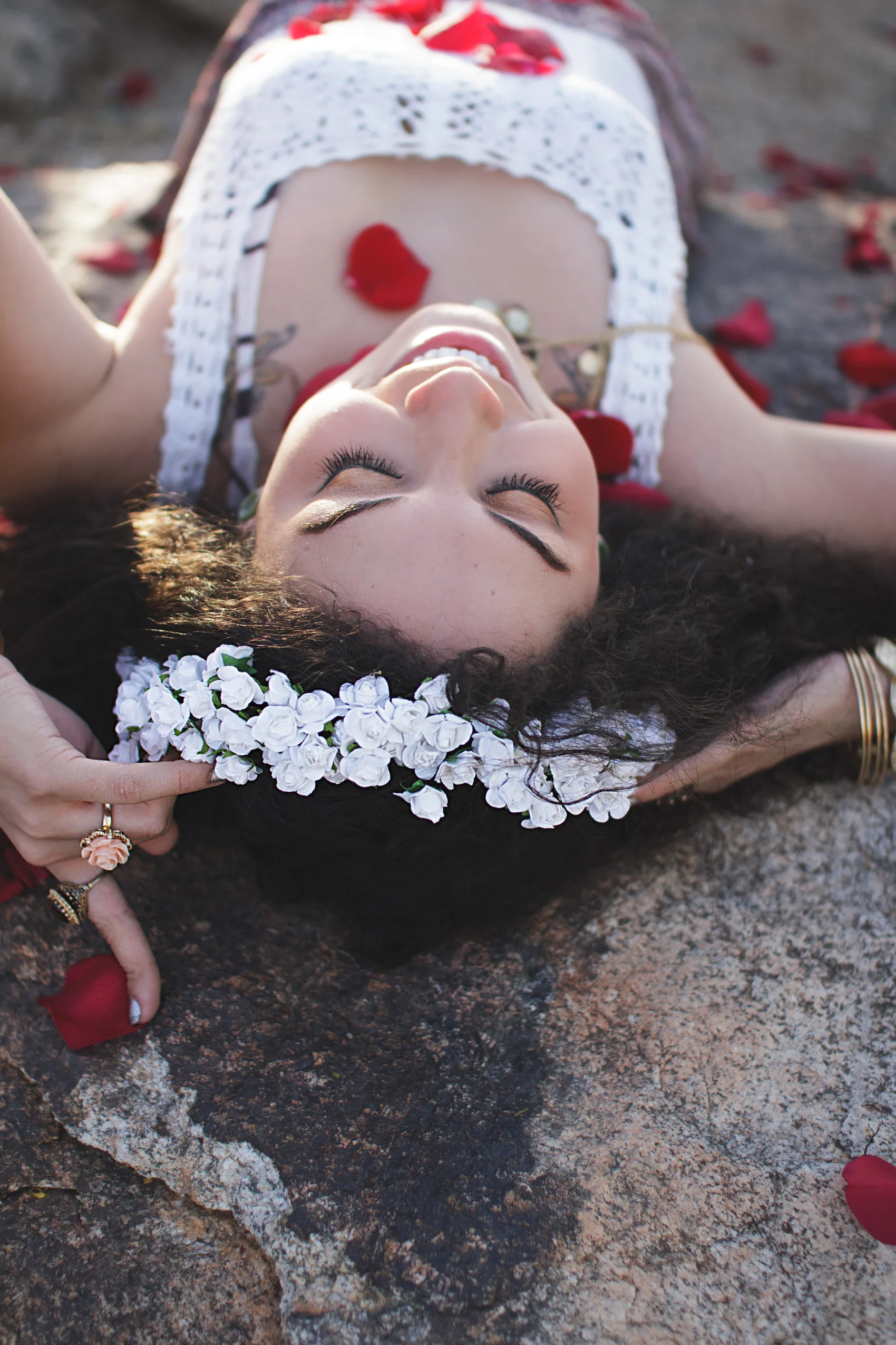 signature | artisan paper rose flowercrown