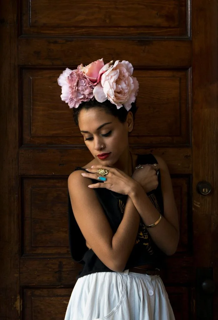 friducha | pink peony garden goddess flower crown