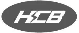 HCB logo inside an oval shape