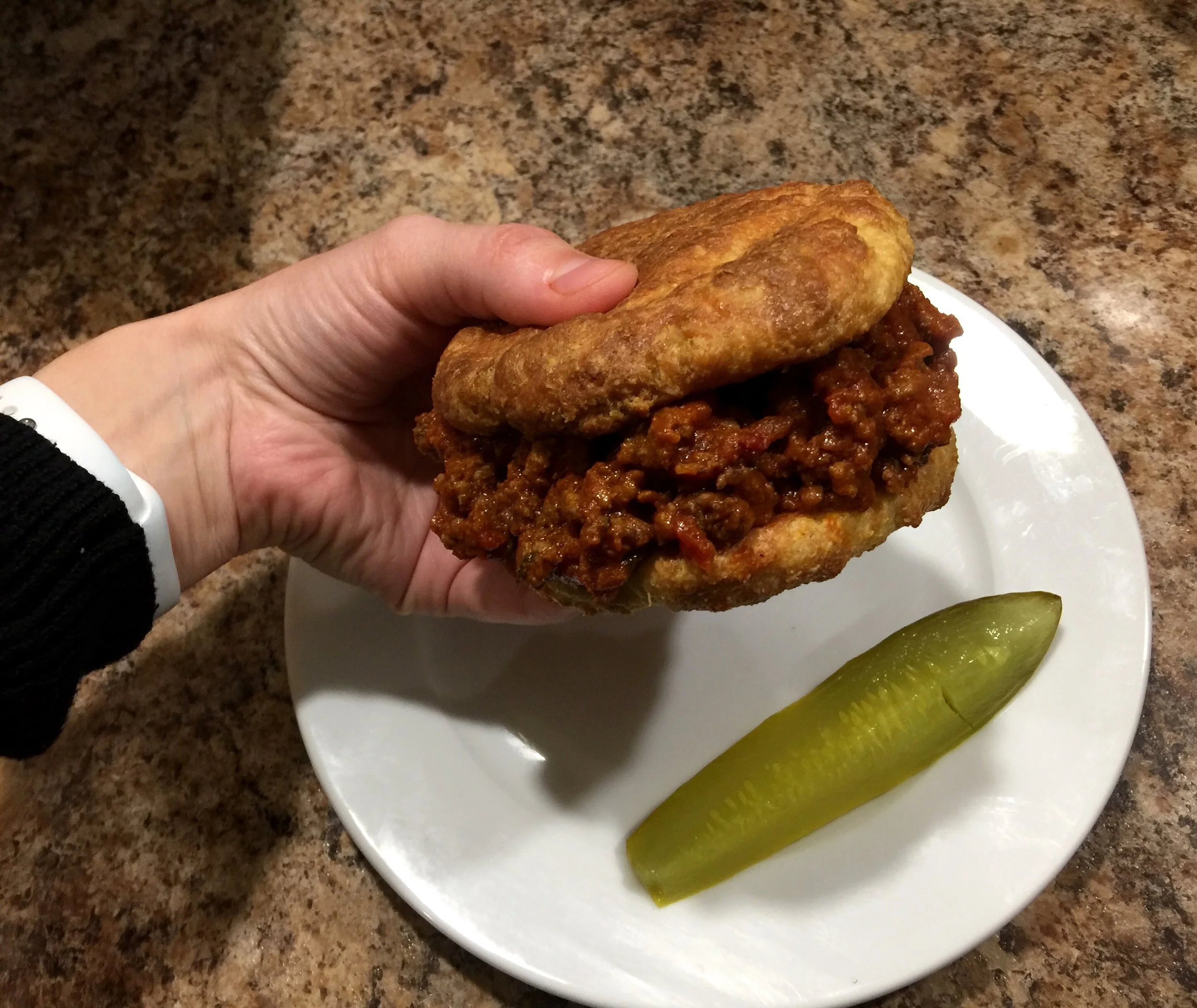 Keto Sloppy Joes on a Never Fail Dinner Roll
