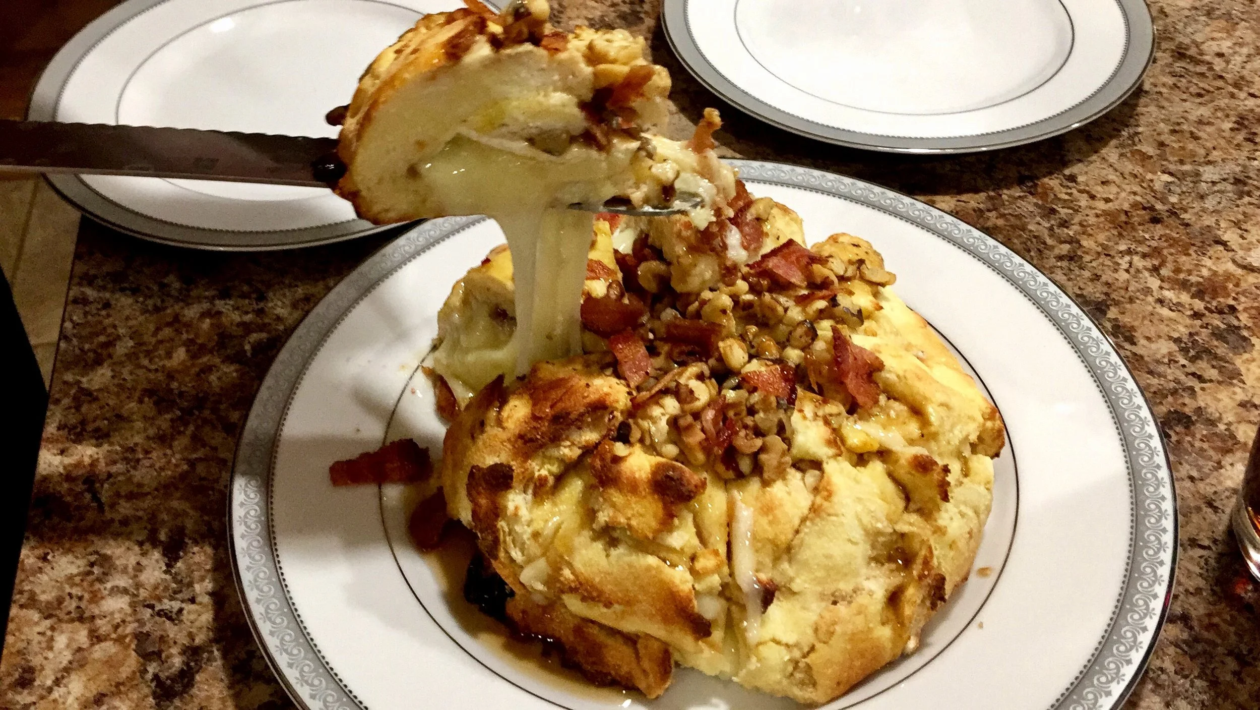 Baked Bacon Maple Brie