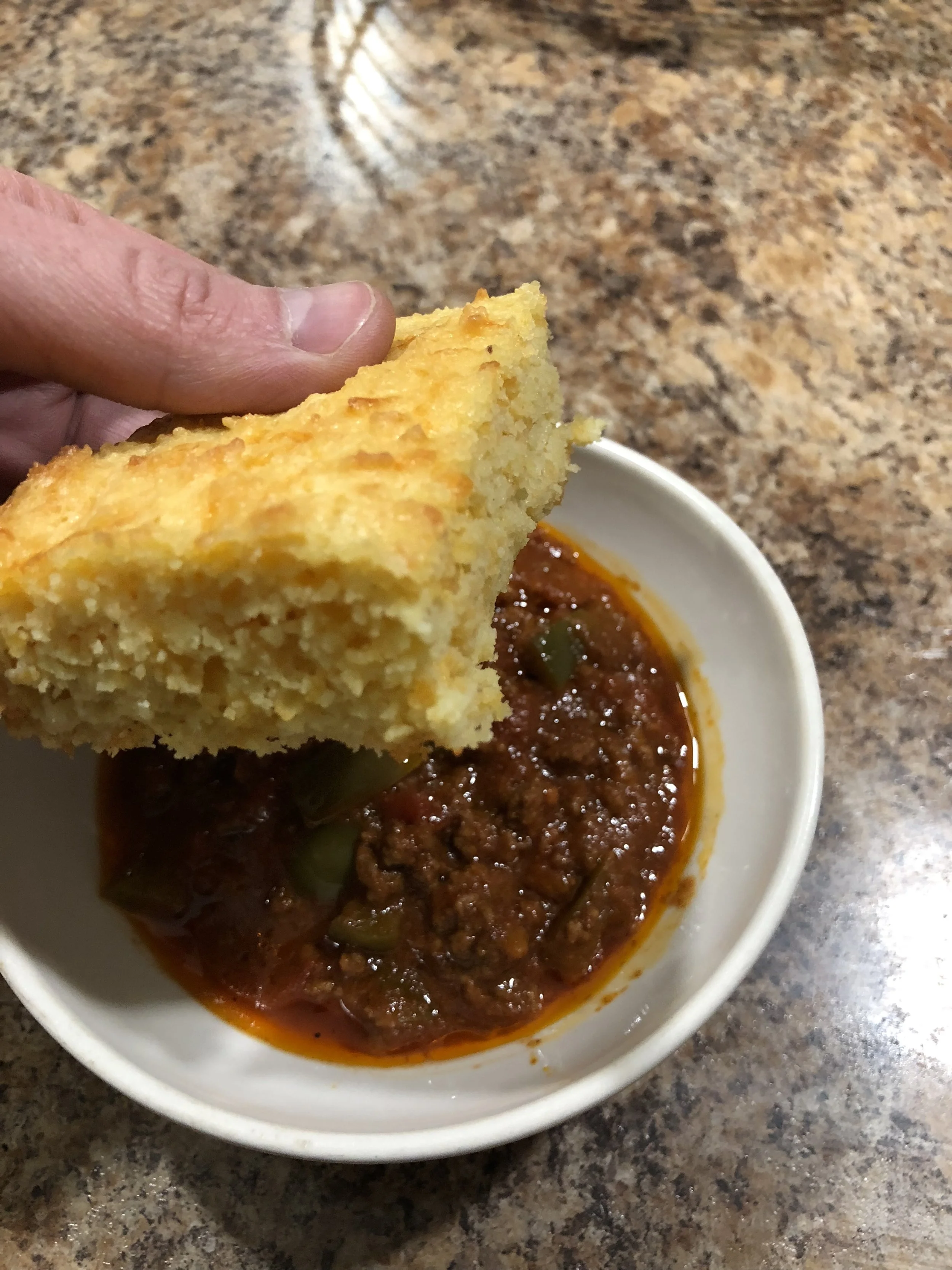 Keto Bread CornBread-Hold-The-Corn (The consistency of Cornbread and great to go with chili)