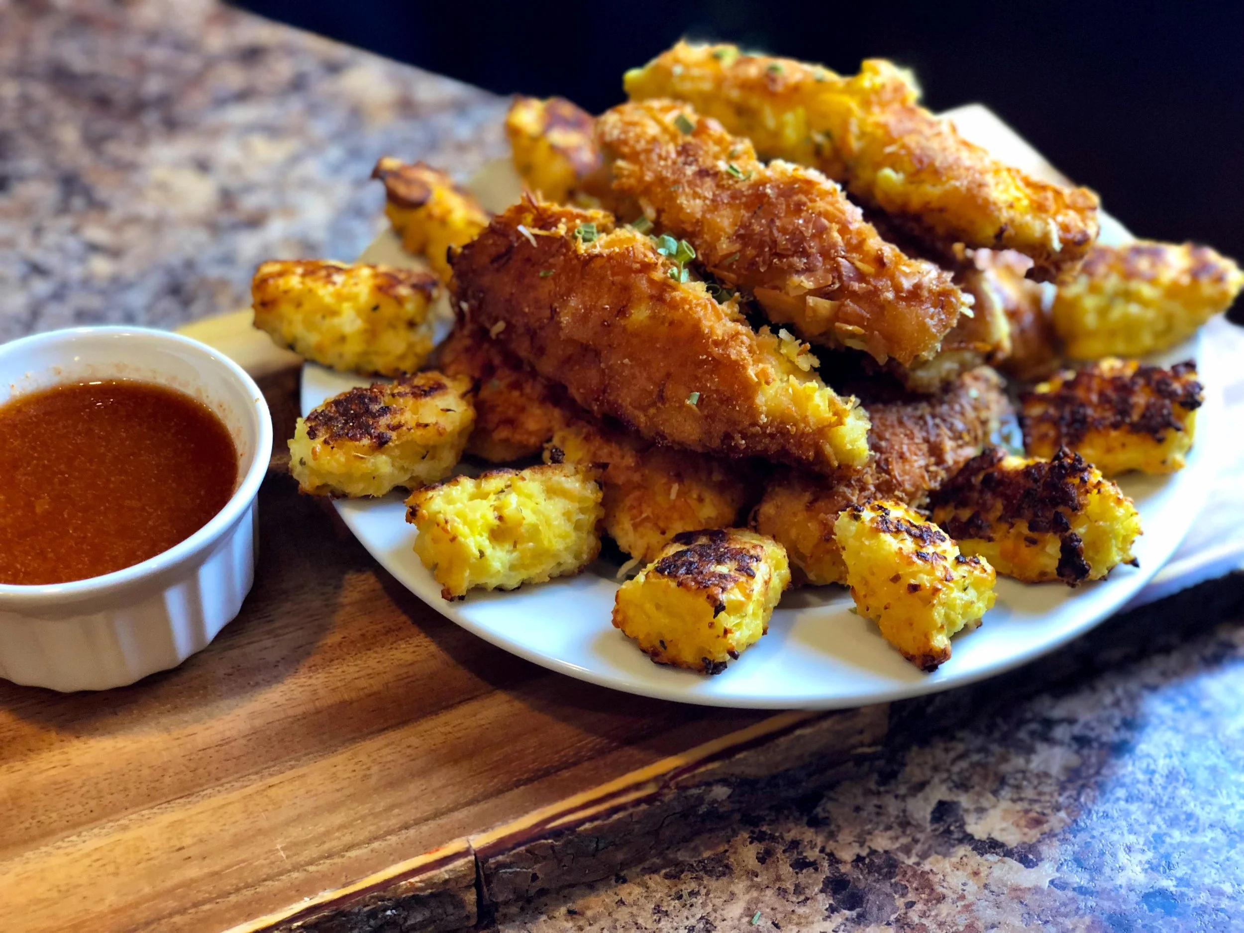 Crispy Keto Coconut Chicken (Say that 3 times fast!)