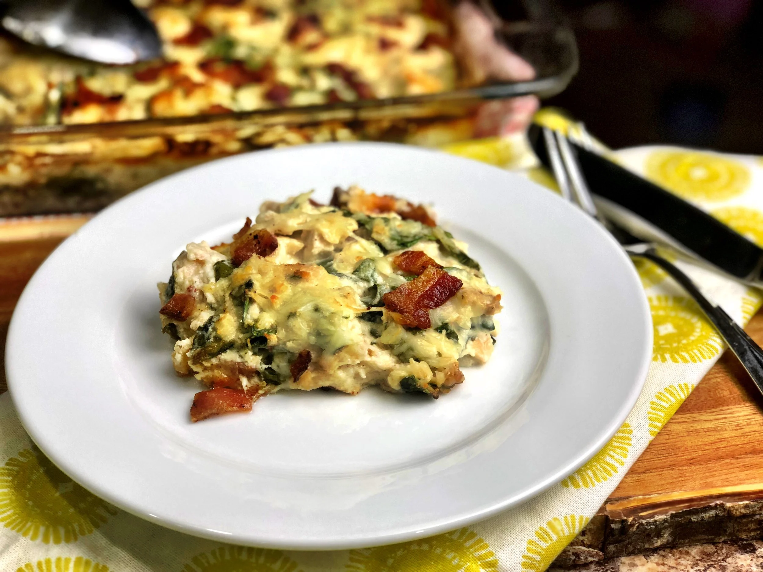 Bacon Chicken Caesar Casserole