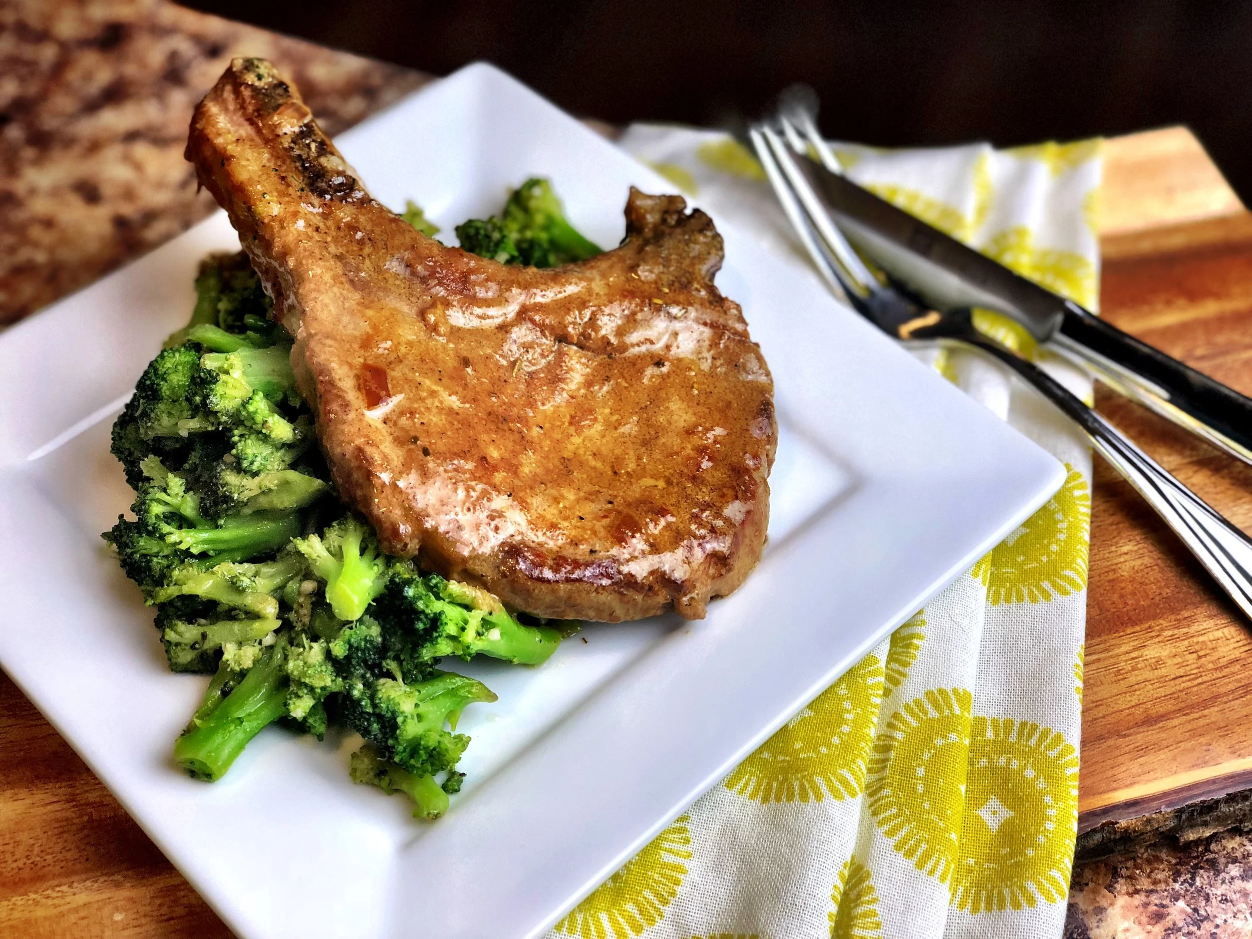 Creamy Rosemary Pork Chops