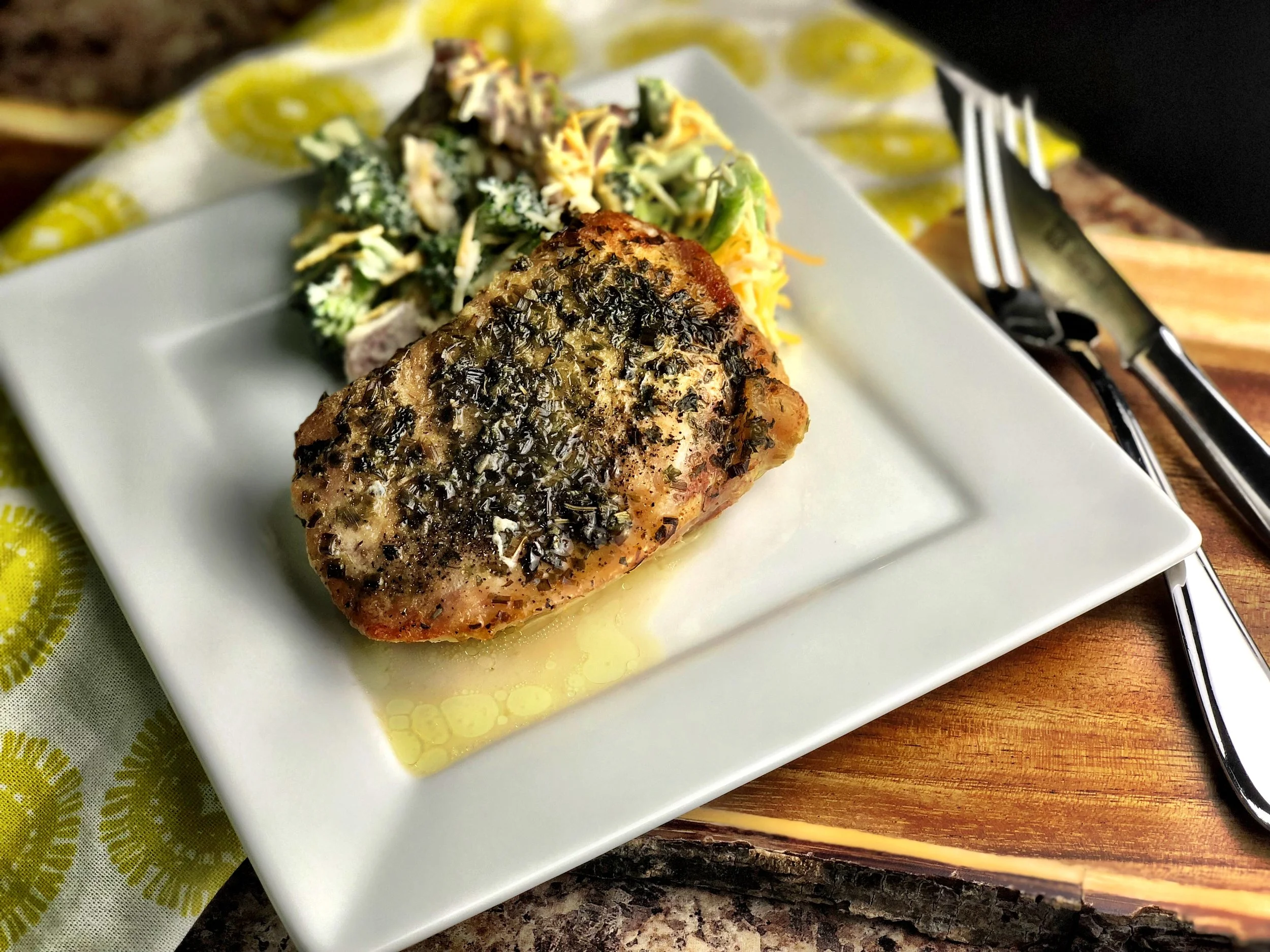 Butter Baked Pork Chops