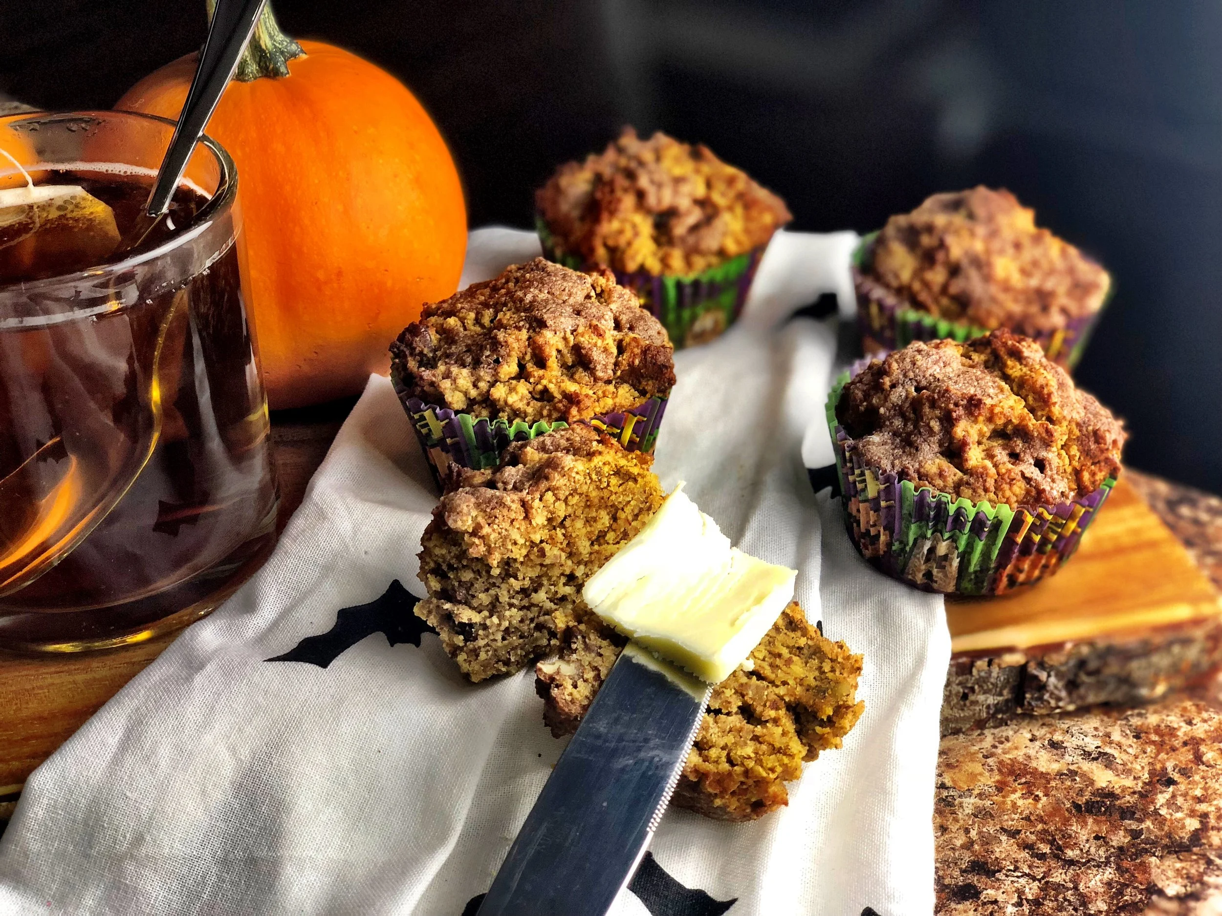 Pumpkin Pecan Muffins- Keto/Gluten-free 