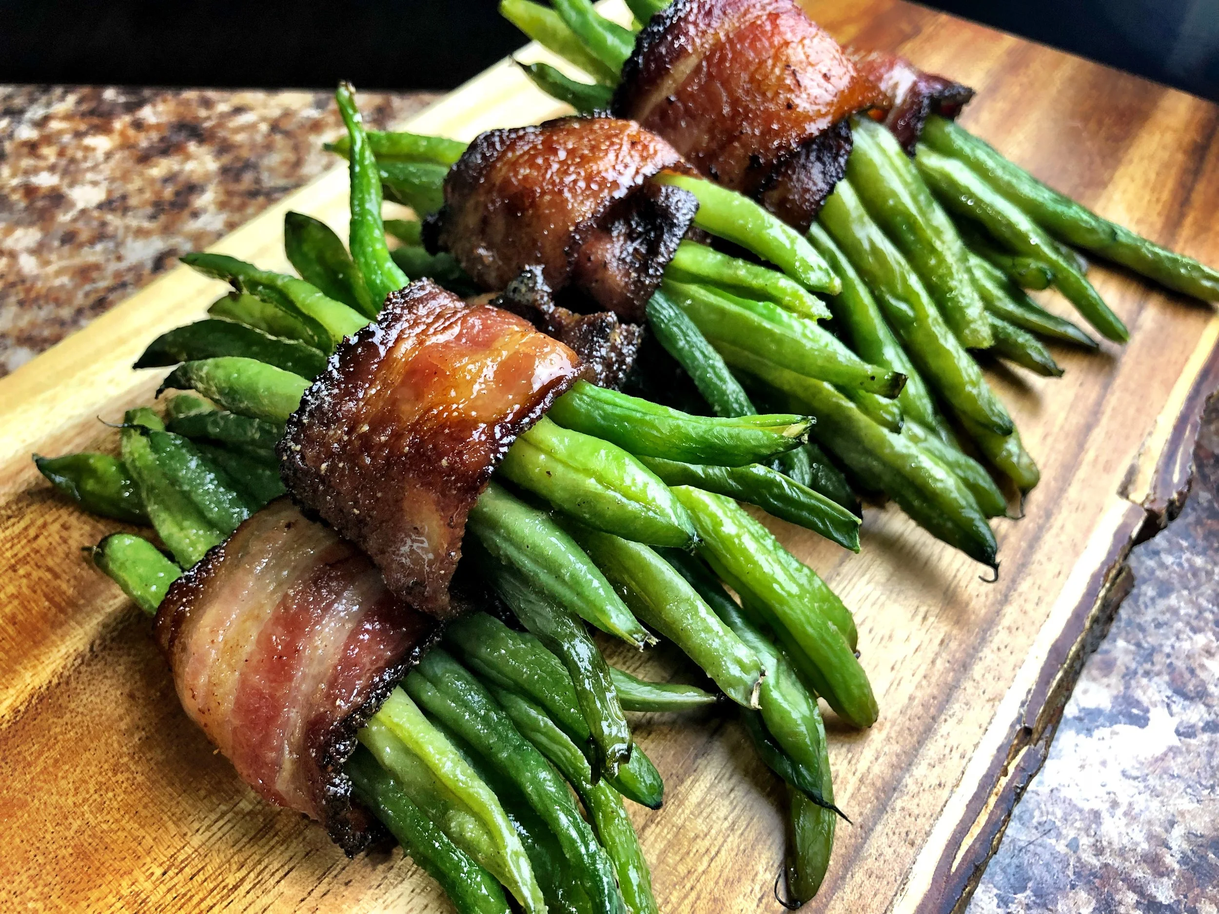Maple Bacon Green Bean Bundles
