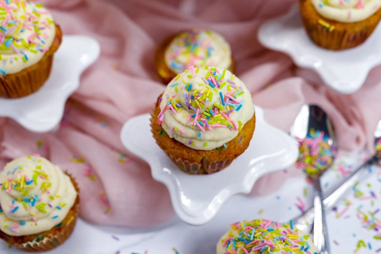 Keto Funfetti Cupcakes