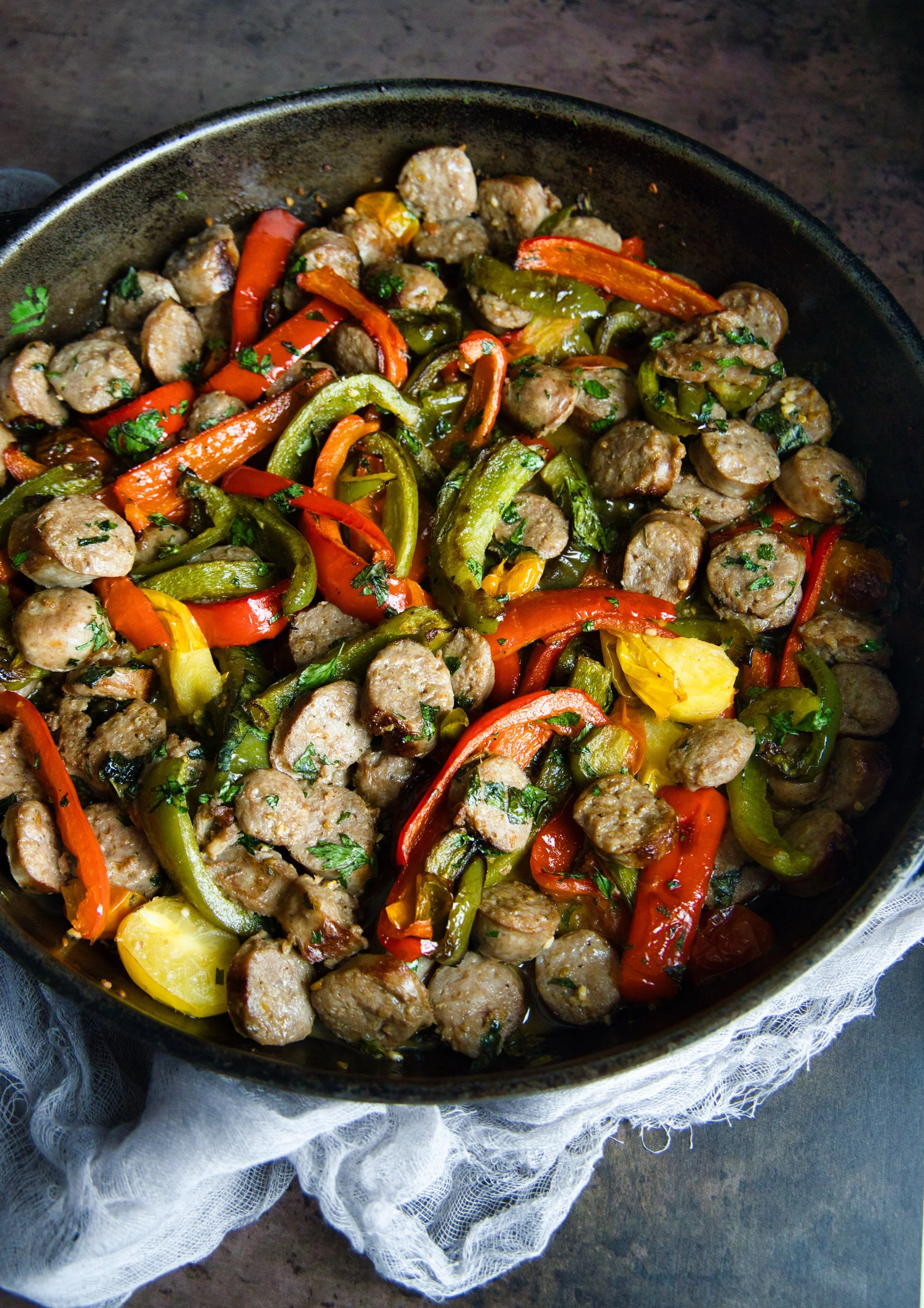 Skillet Sausage and Peppers