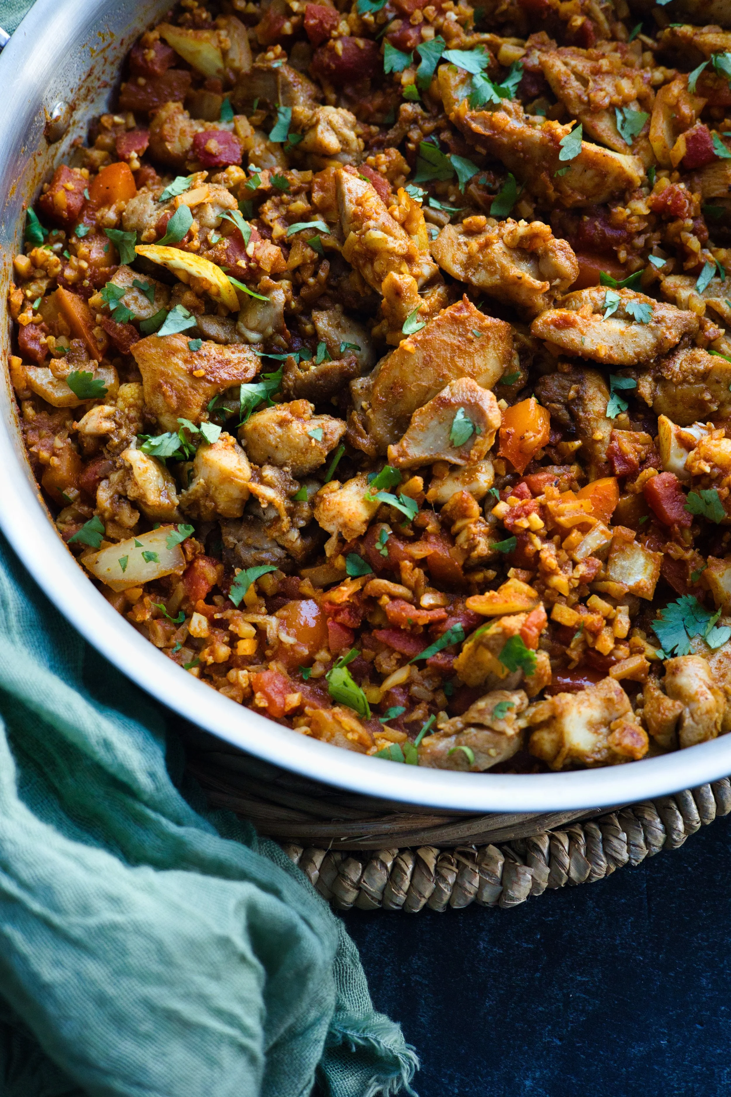 Spanish Chicken and "Rice"