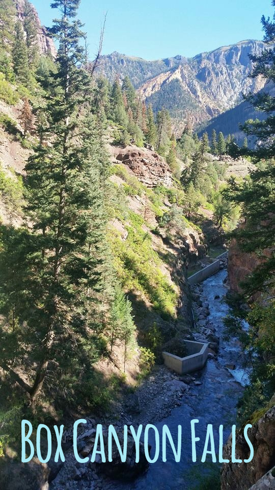 The view from the Box Canyon Falls in Ouray, Colorado.
