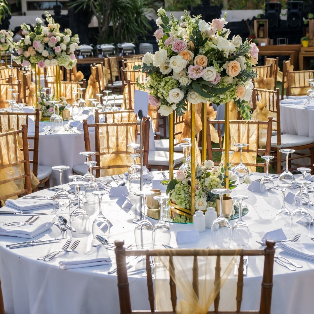 Flowers have a magical way of bringing wedding colors to life! Whether it's a vibrant bouquet or delicate centerpieces, the right floral arrangements can tie your color palette together seamlessly. Embrace the beauty of blooms to create a harmonious 
