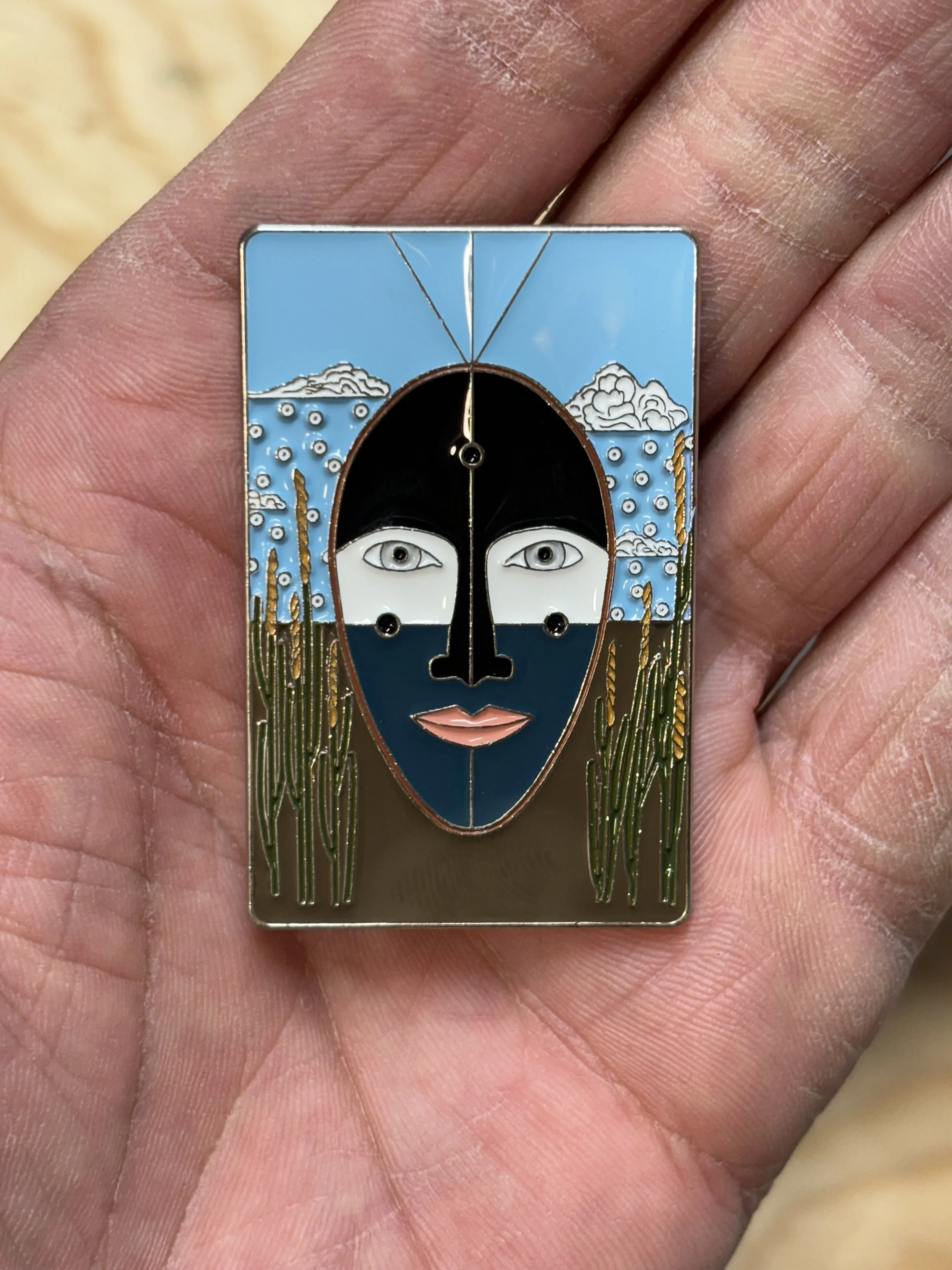 Water's Edge 2" enamel pin