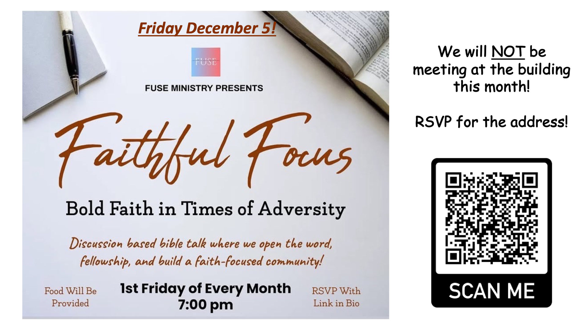 FUSE: Faithful Focus Young Adults &amp; College Aged Students