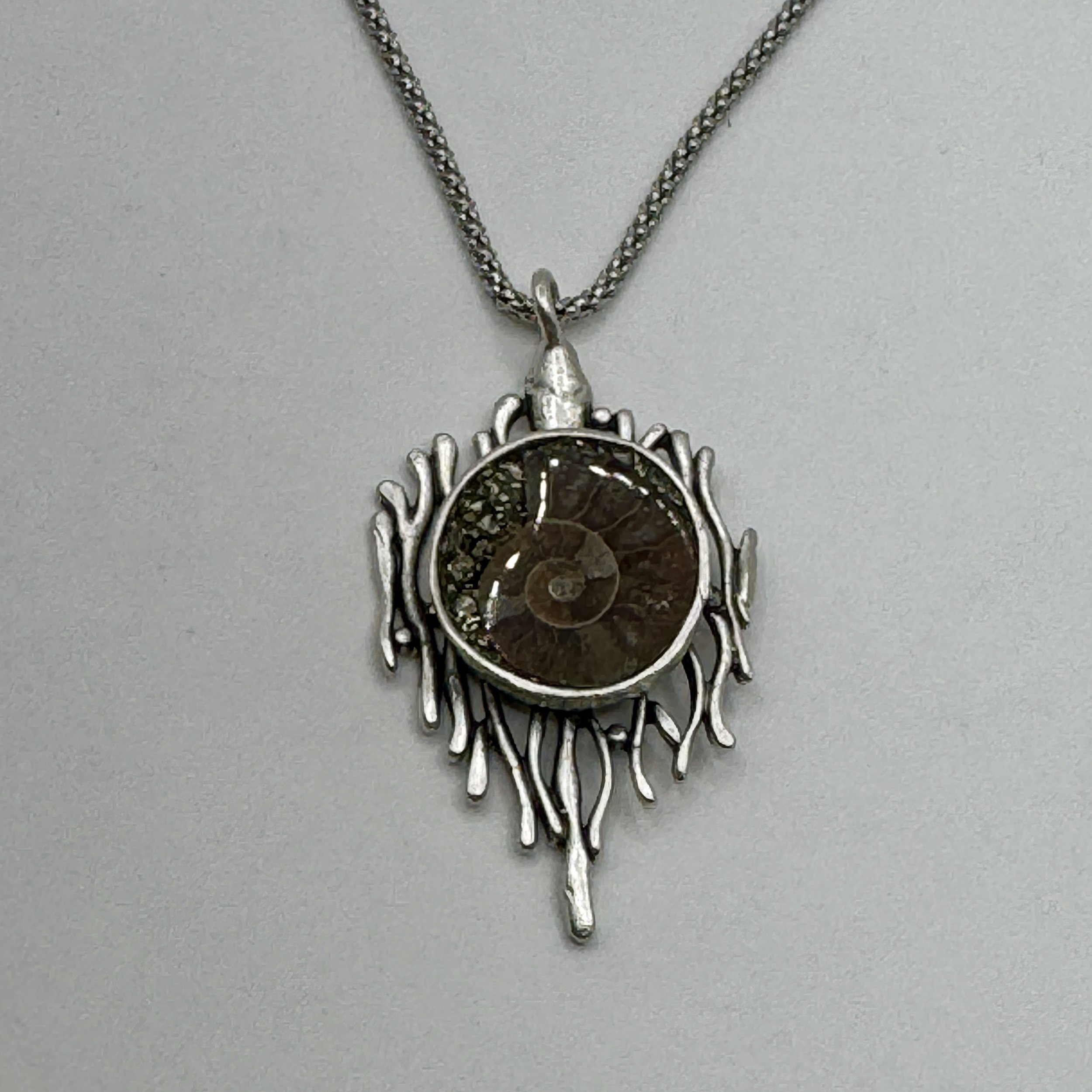 Ammonite:Pyrite Scribble Necklace.jpeg