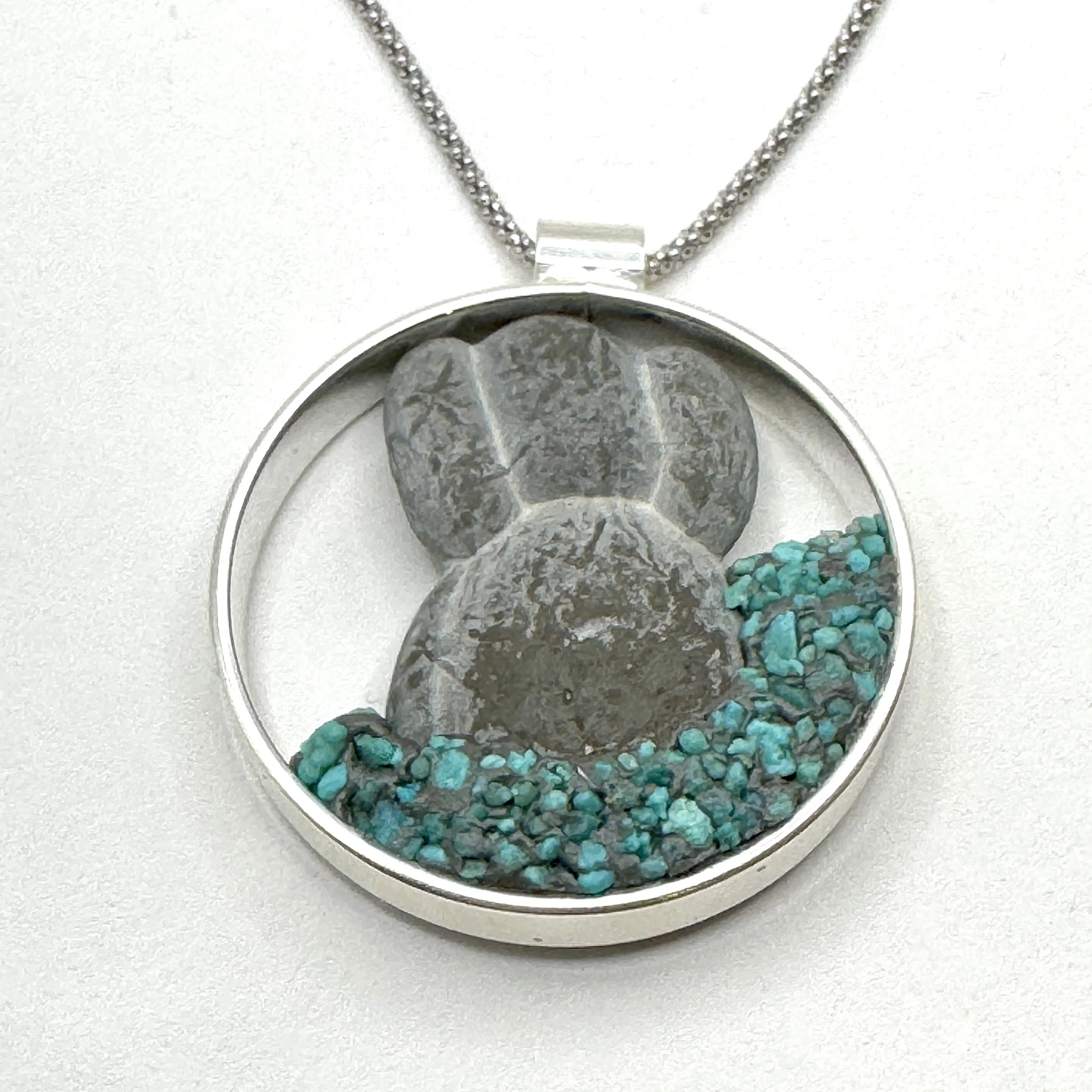 Open Circle Goddess Stone Necklace Turquoise:Garnet.jpeg
