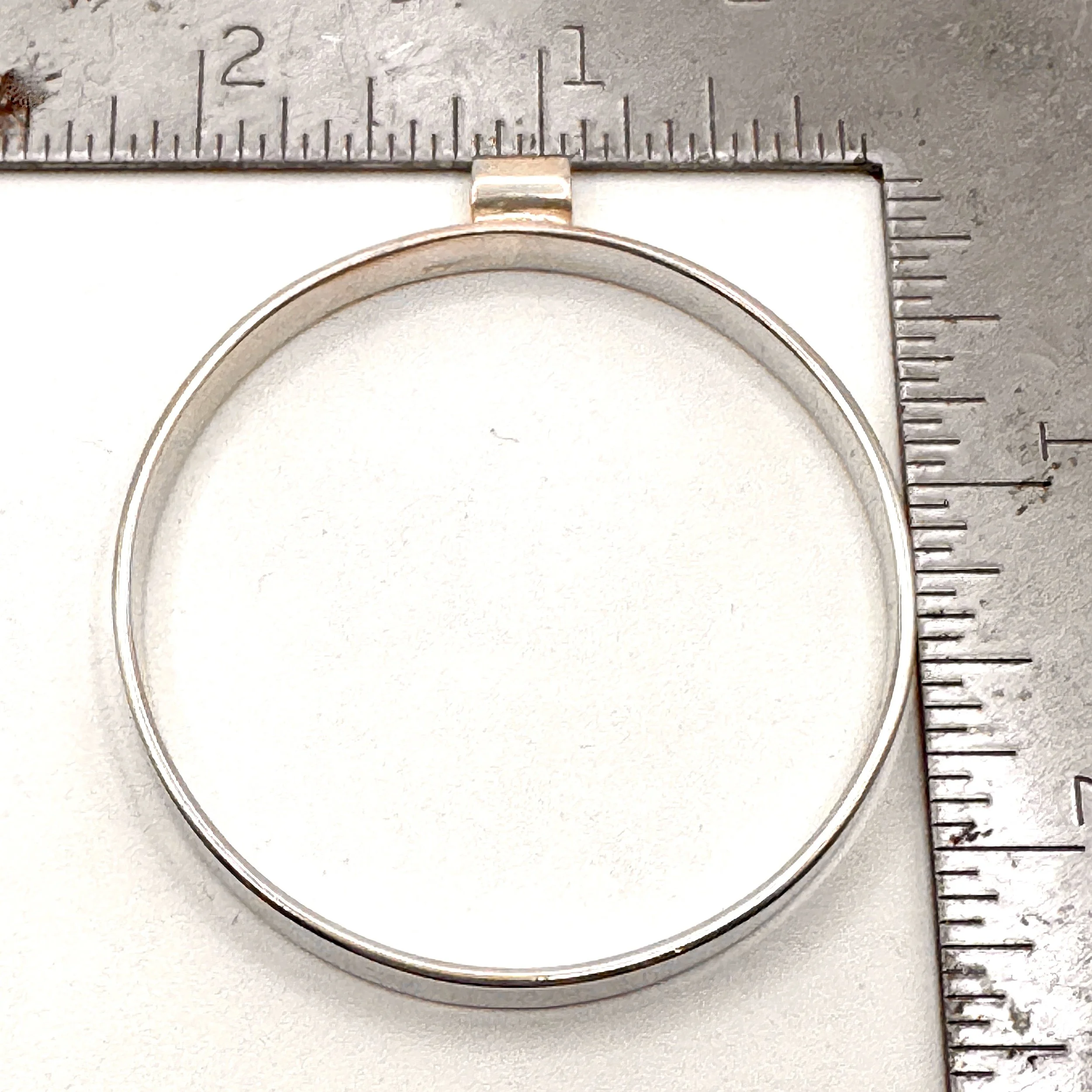 Large Open Circle Pendant Blank