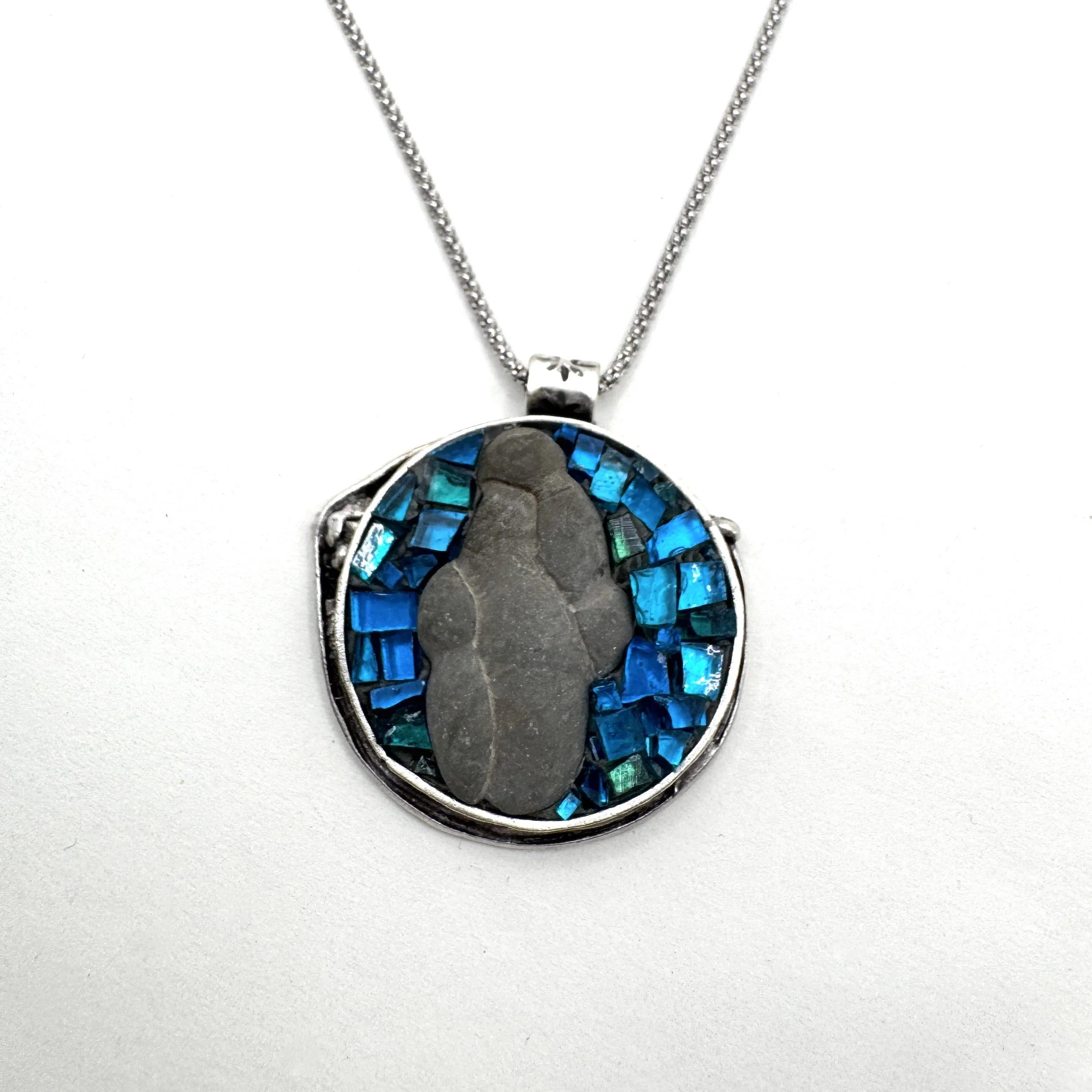 Goddess in Blue Gold Necklace.jpeg