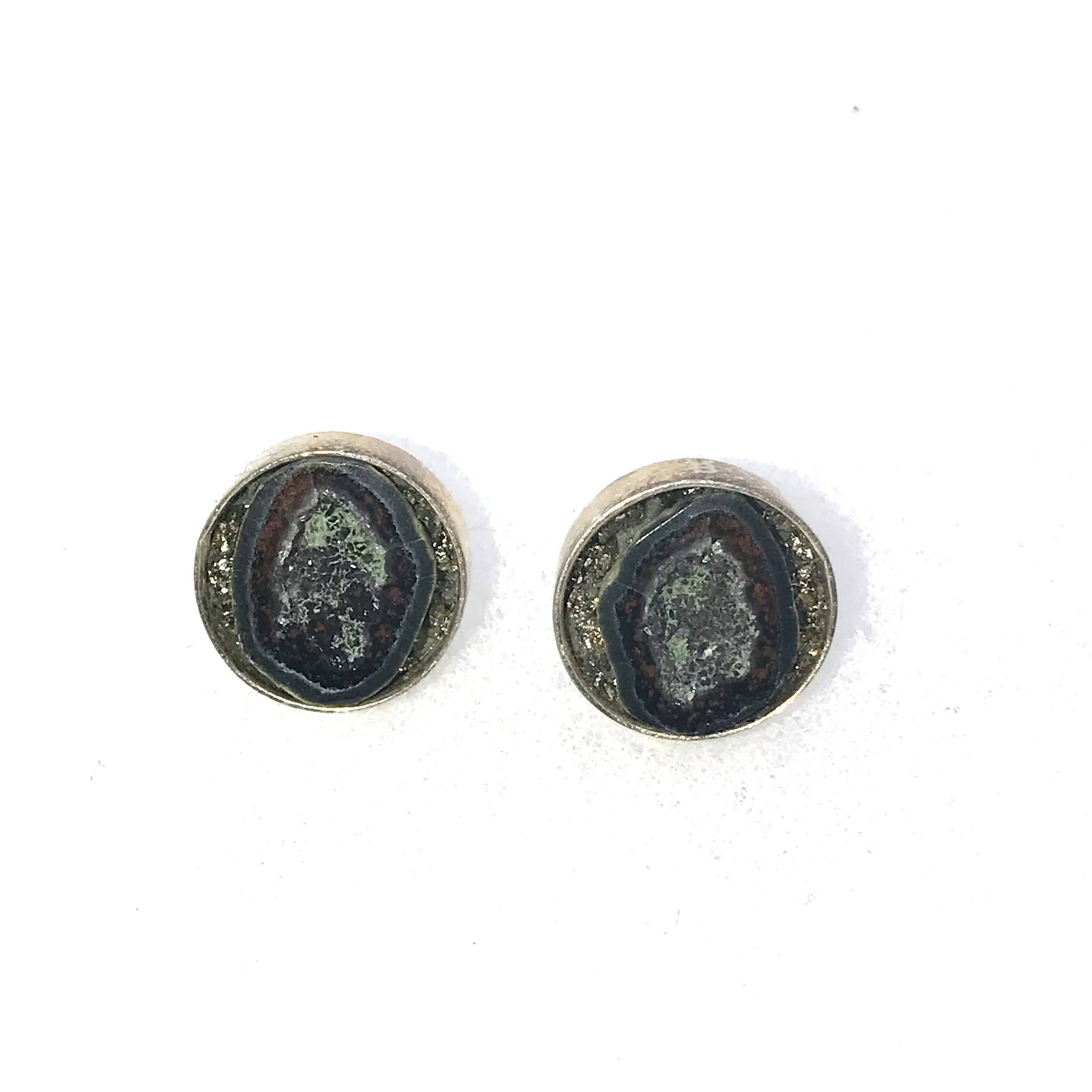 Geode:Pyrite Circle Stud Earrings.jpg
