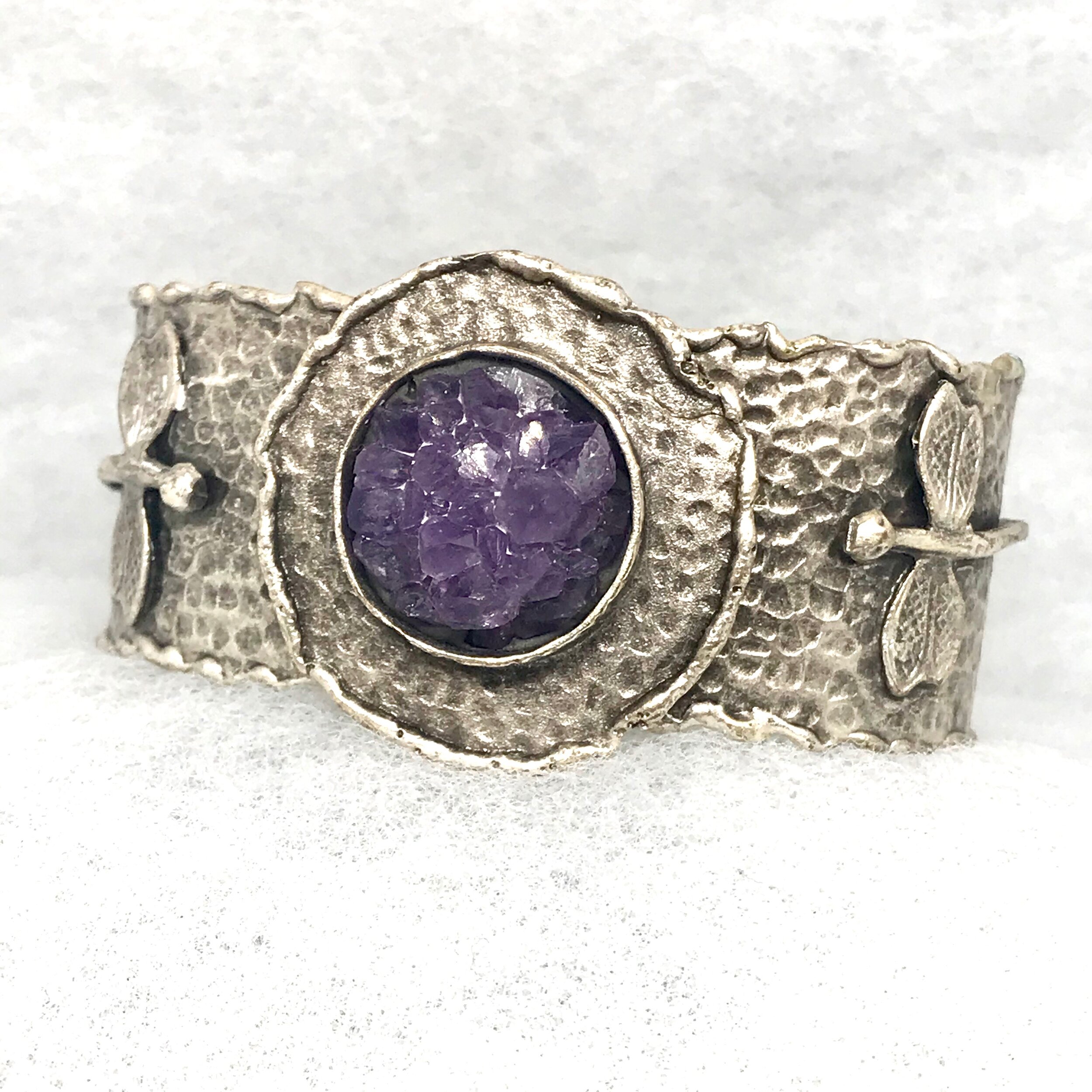 Amethyst:Dragonfly Wide Bracelet.jpeg