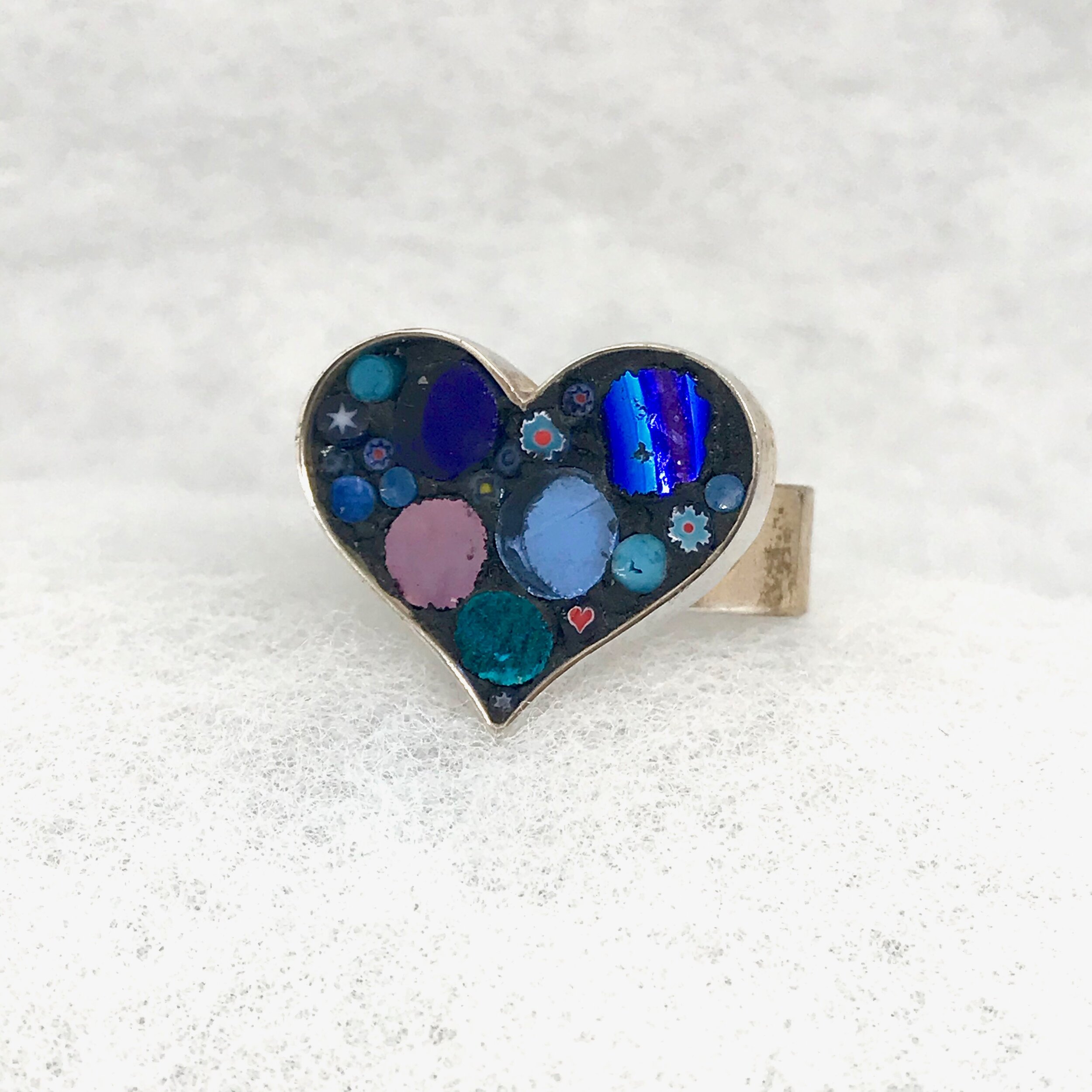 Blue Happy Dot Hear Ring.jpeg