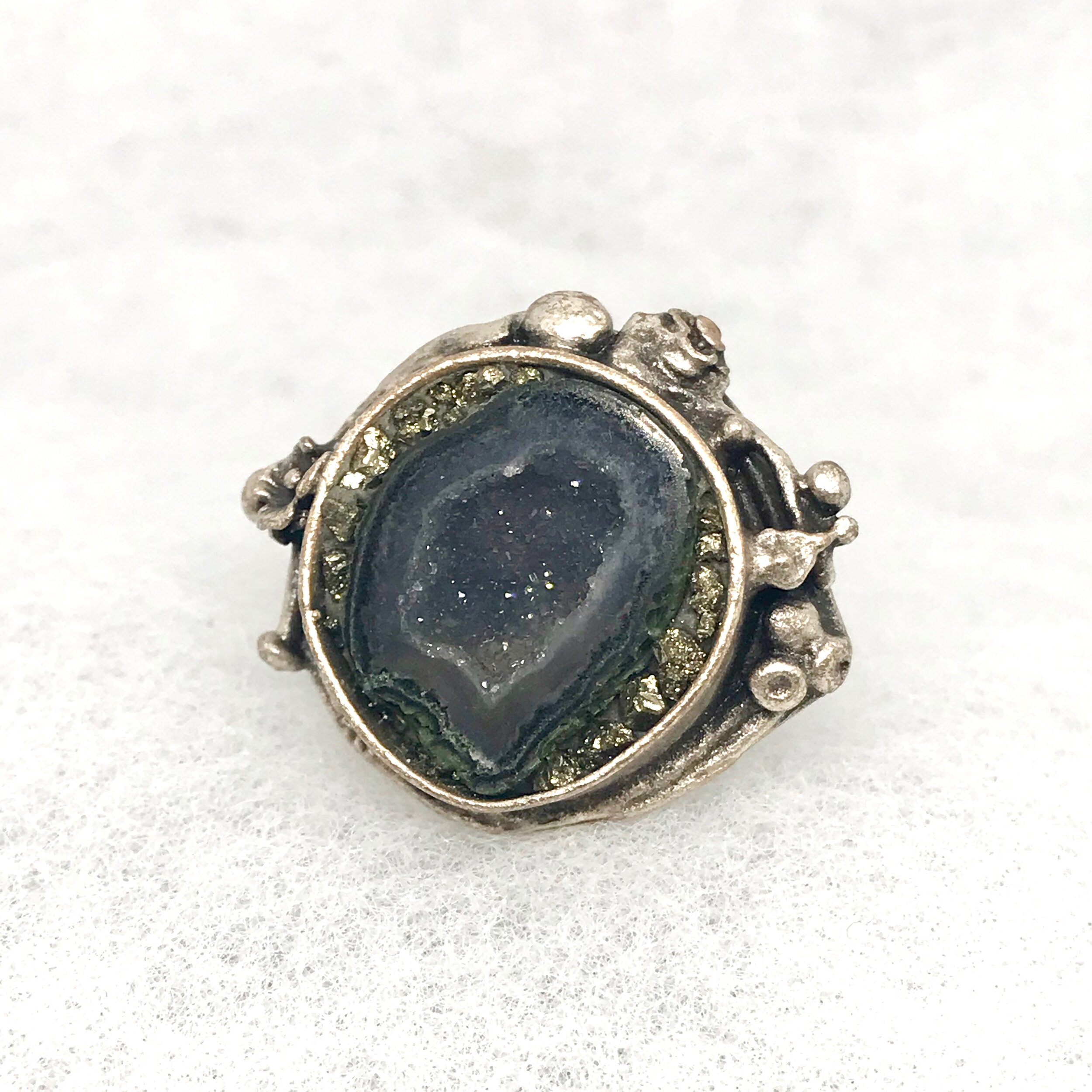 Geode:Pyrite Circle Ring.jpeg
