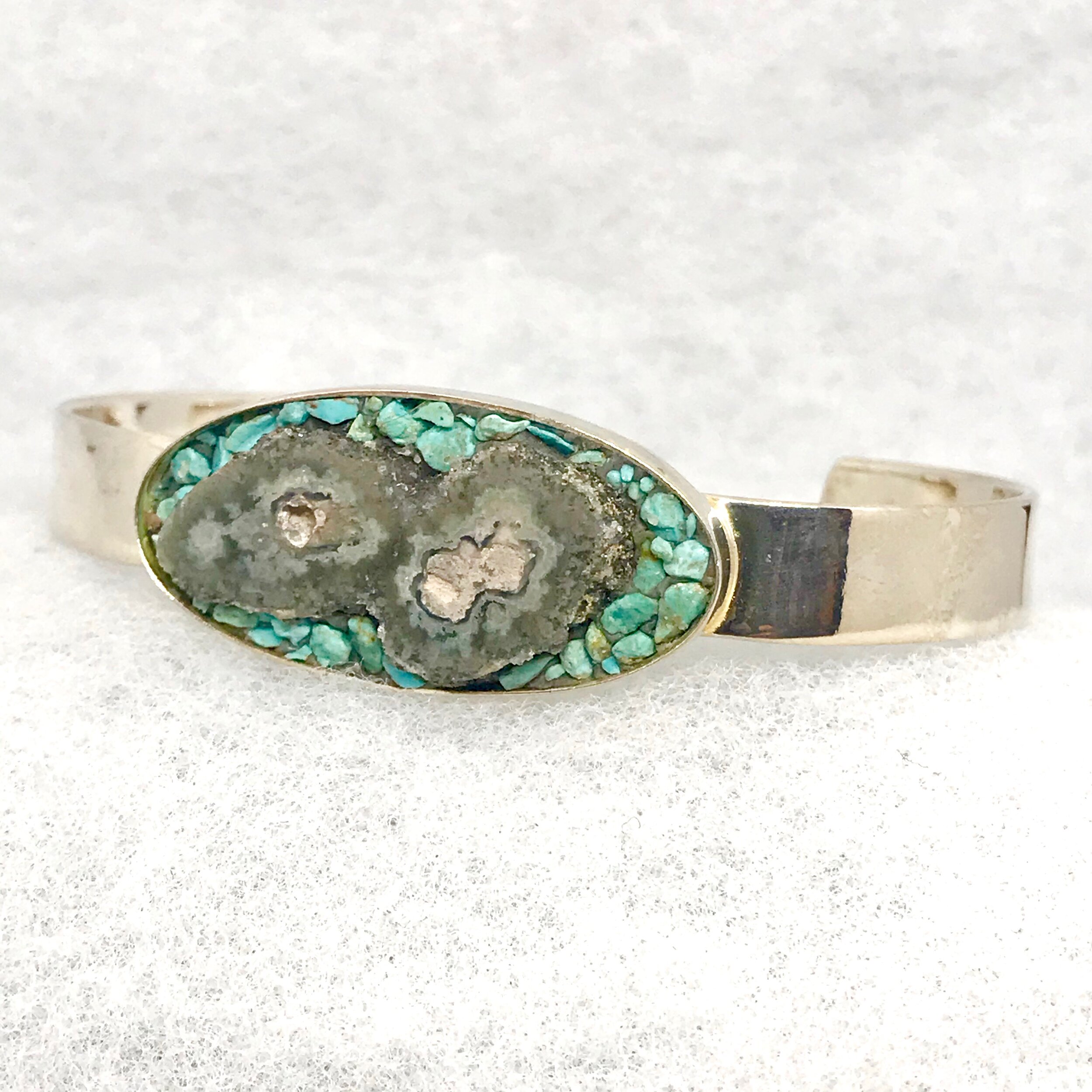 Stalactite Slice:Turquoise Oval Bracelet.jpeg
