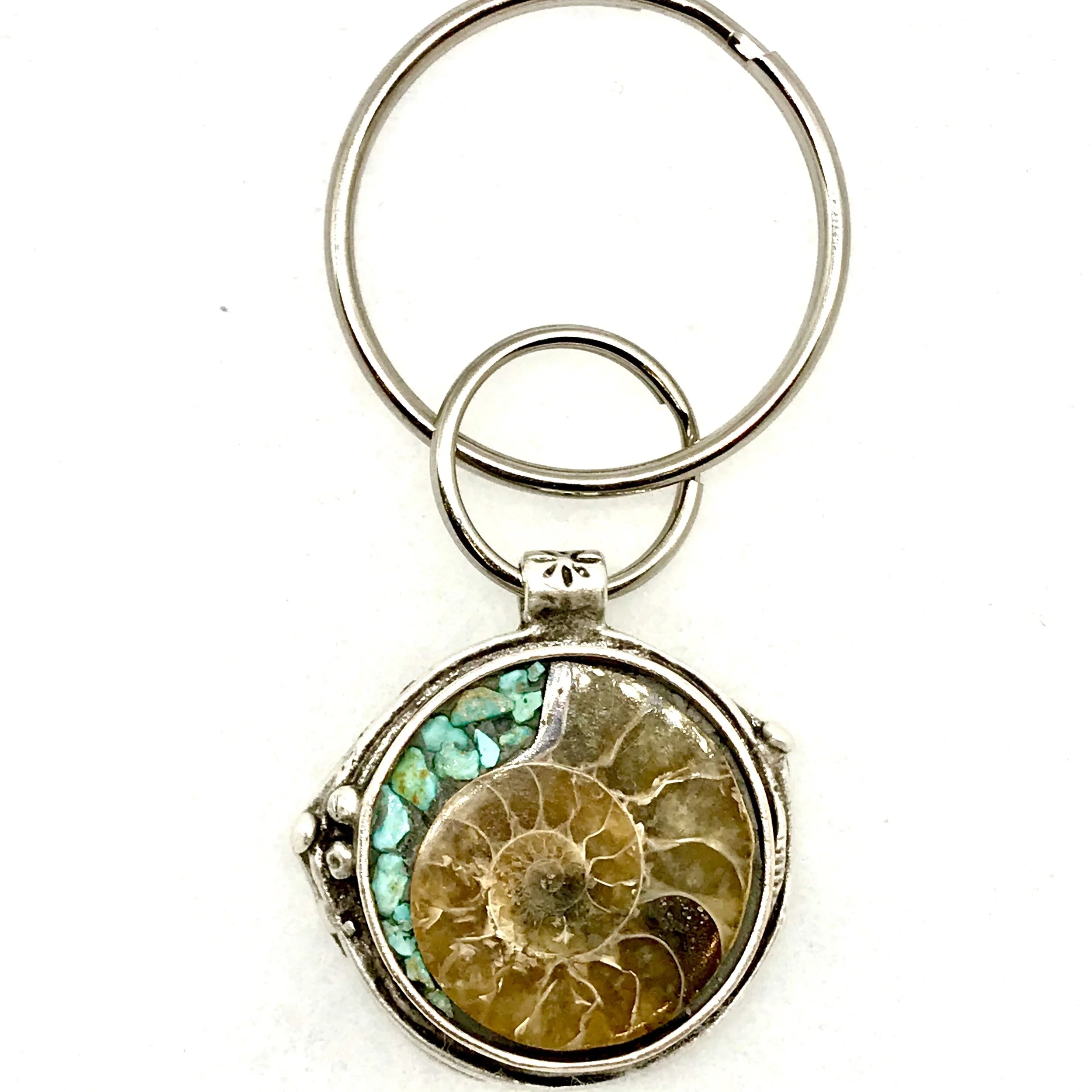 Amonite:Turquoise Key Ring.jpg