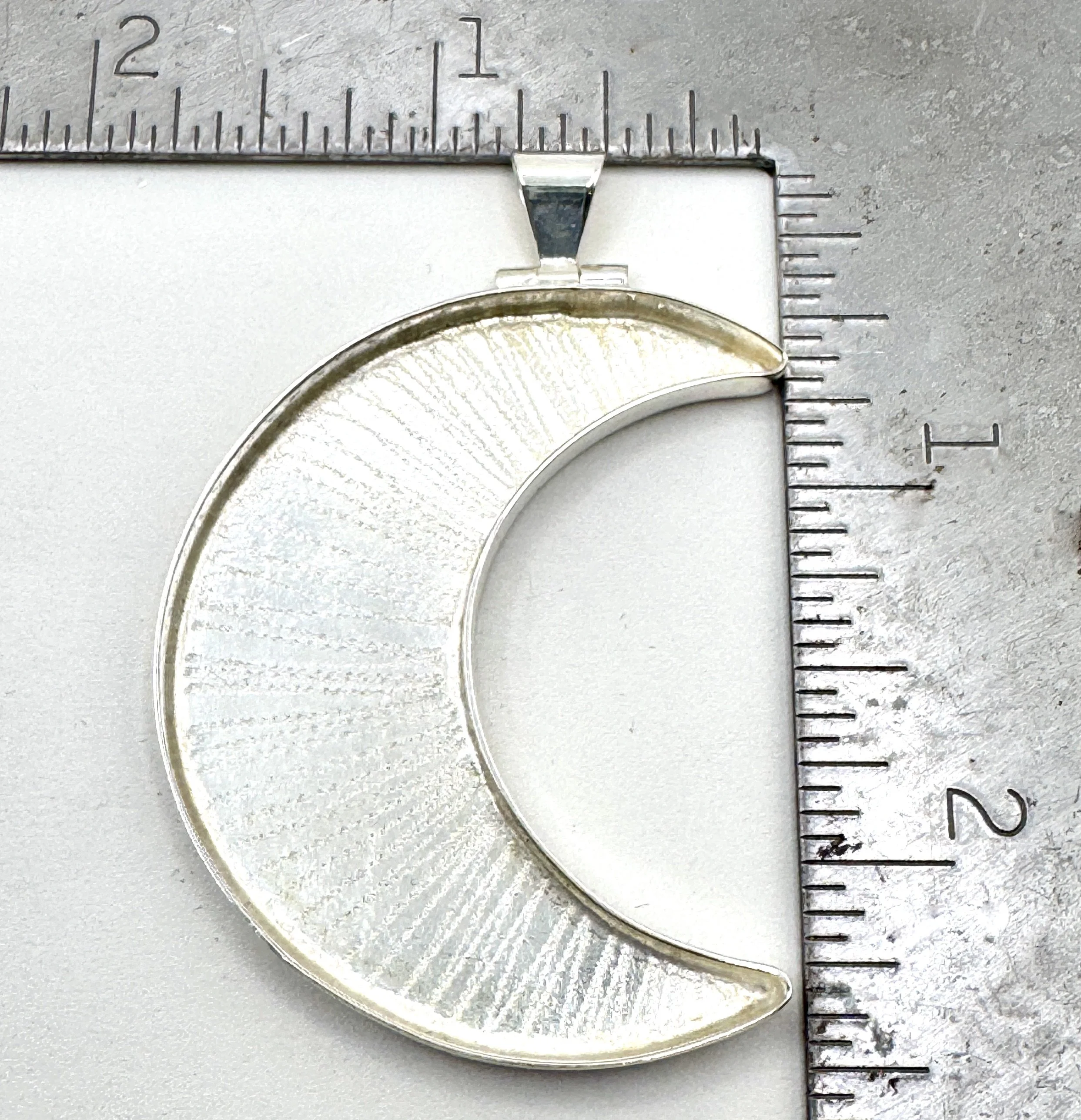 Crescent Moon Pendant Blank