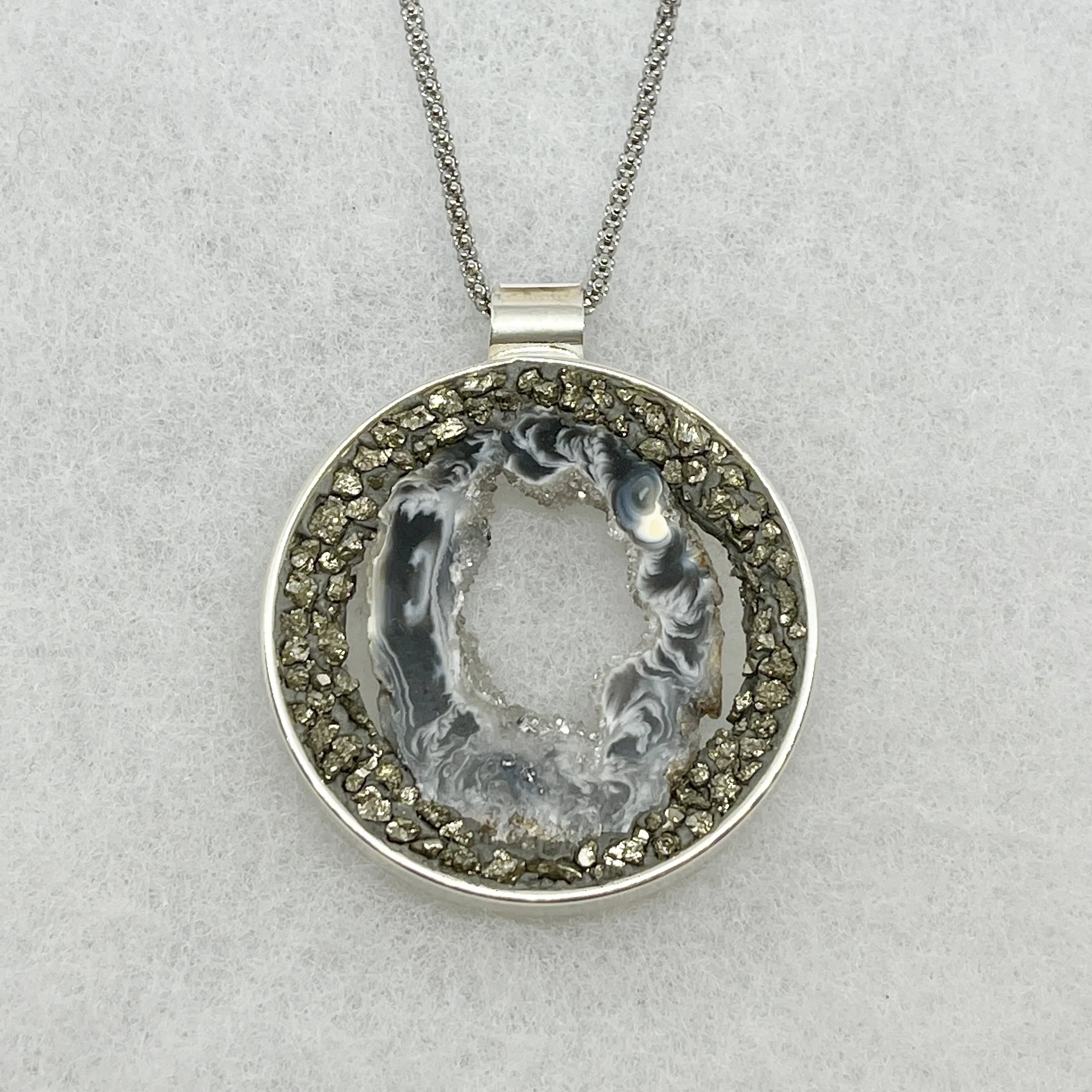 Geode Slice:Pyrite Open Pendant.JPG
