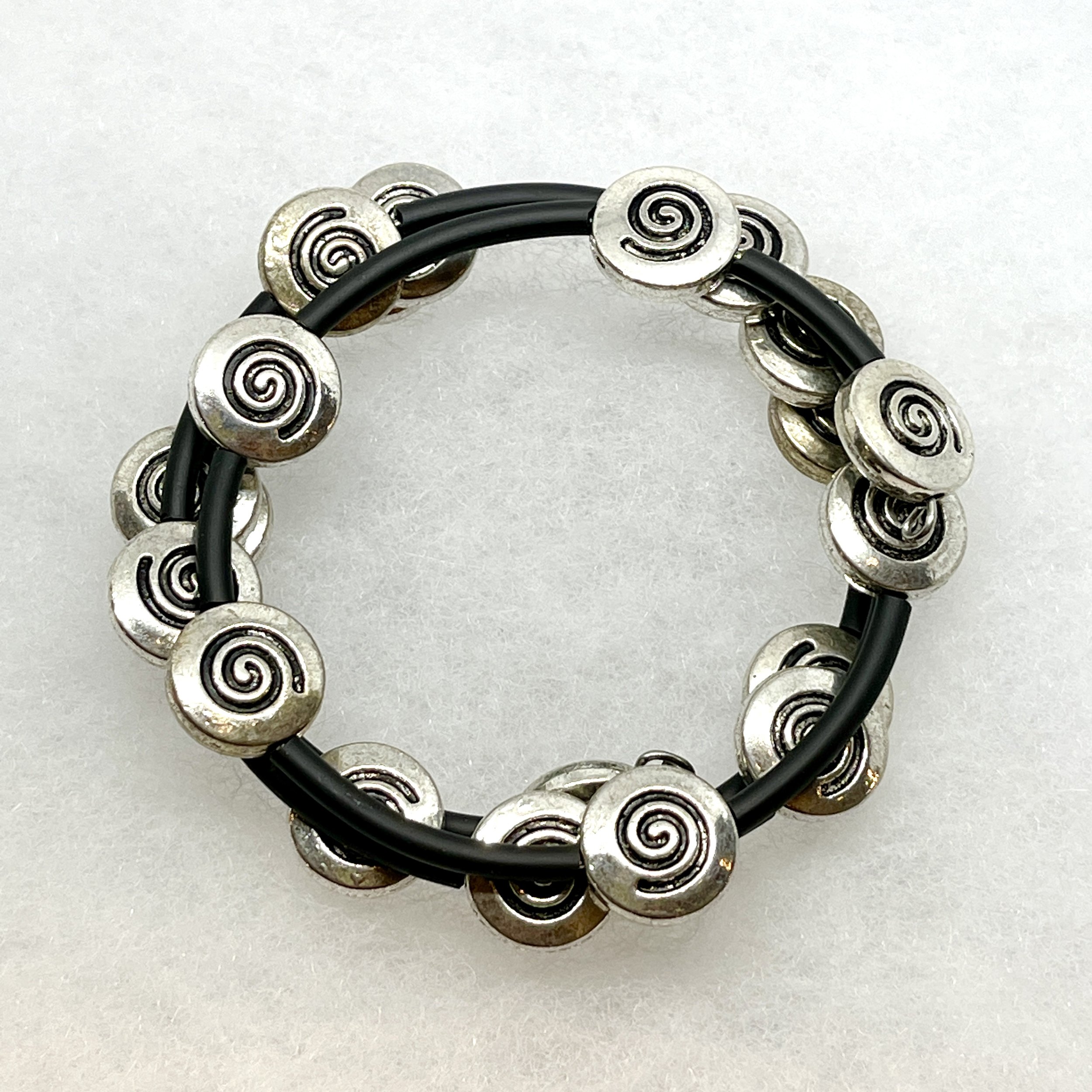 Spiral Bead Memory Wire Bracelet.jpeg