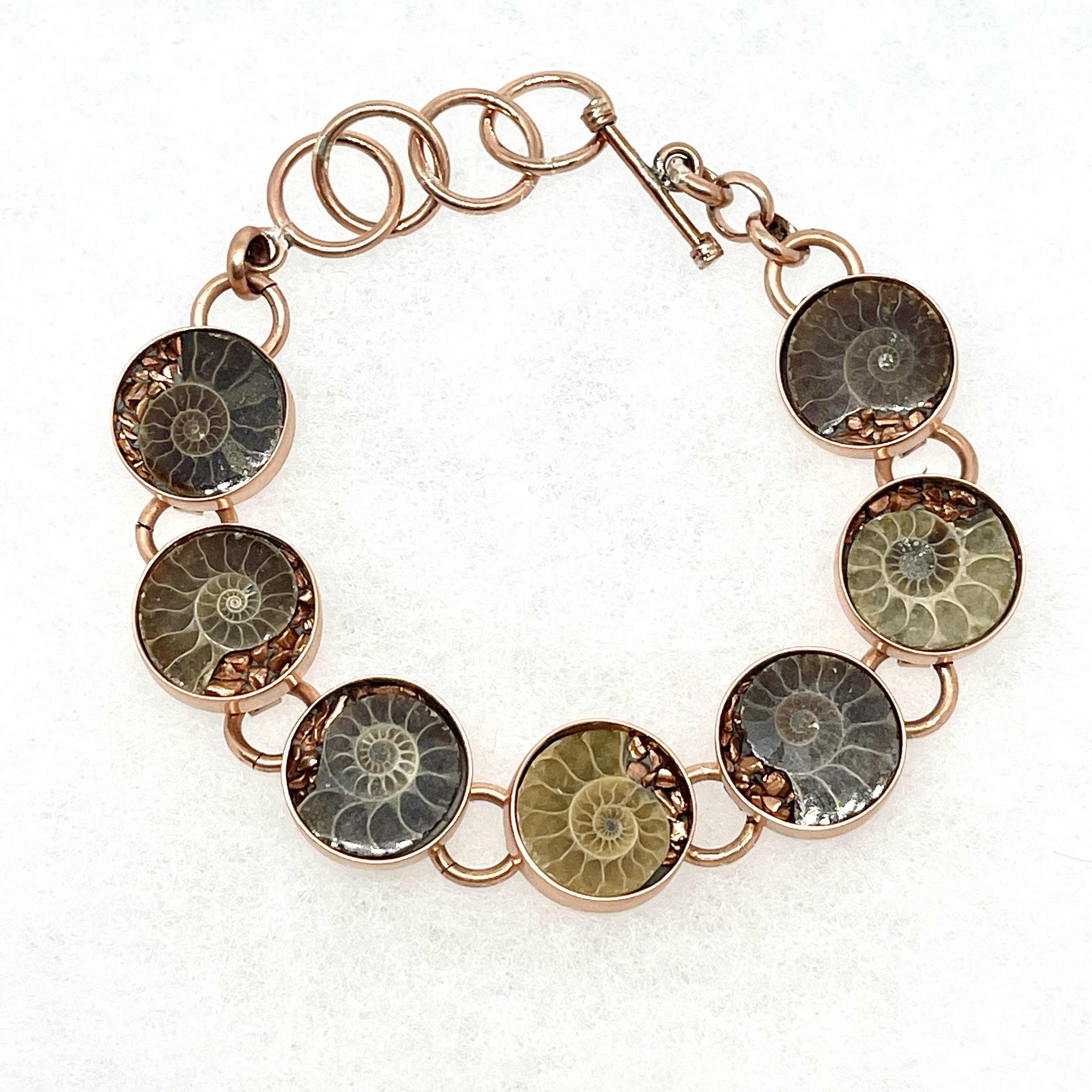 Seven Ammonite Copper Bracelet.jpeg