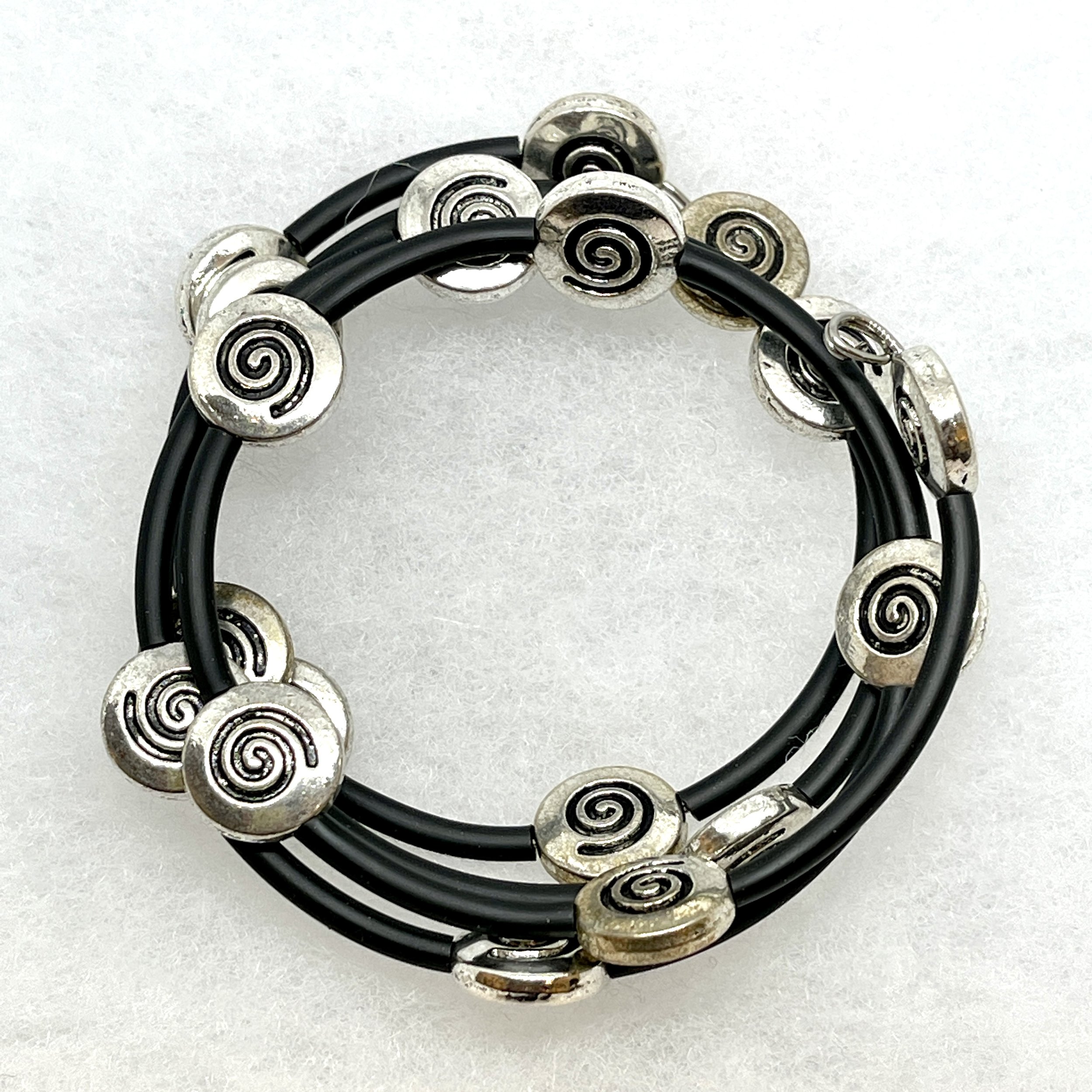 Spiral Bead Memory Wire Bracelet (#4).jpeg