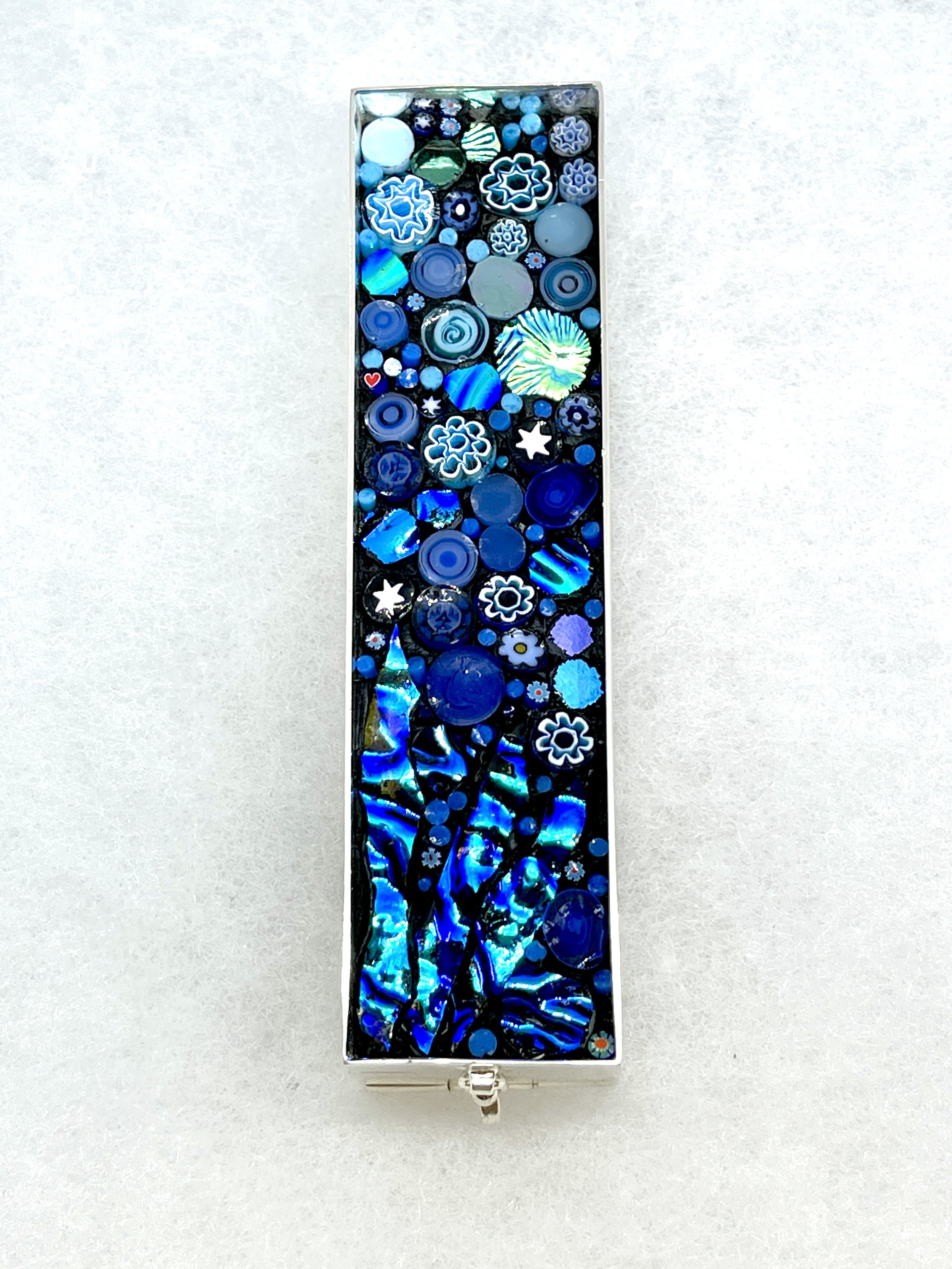 Blue Happy Dot Mezuzah.jpeg