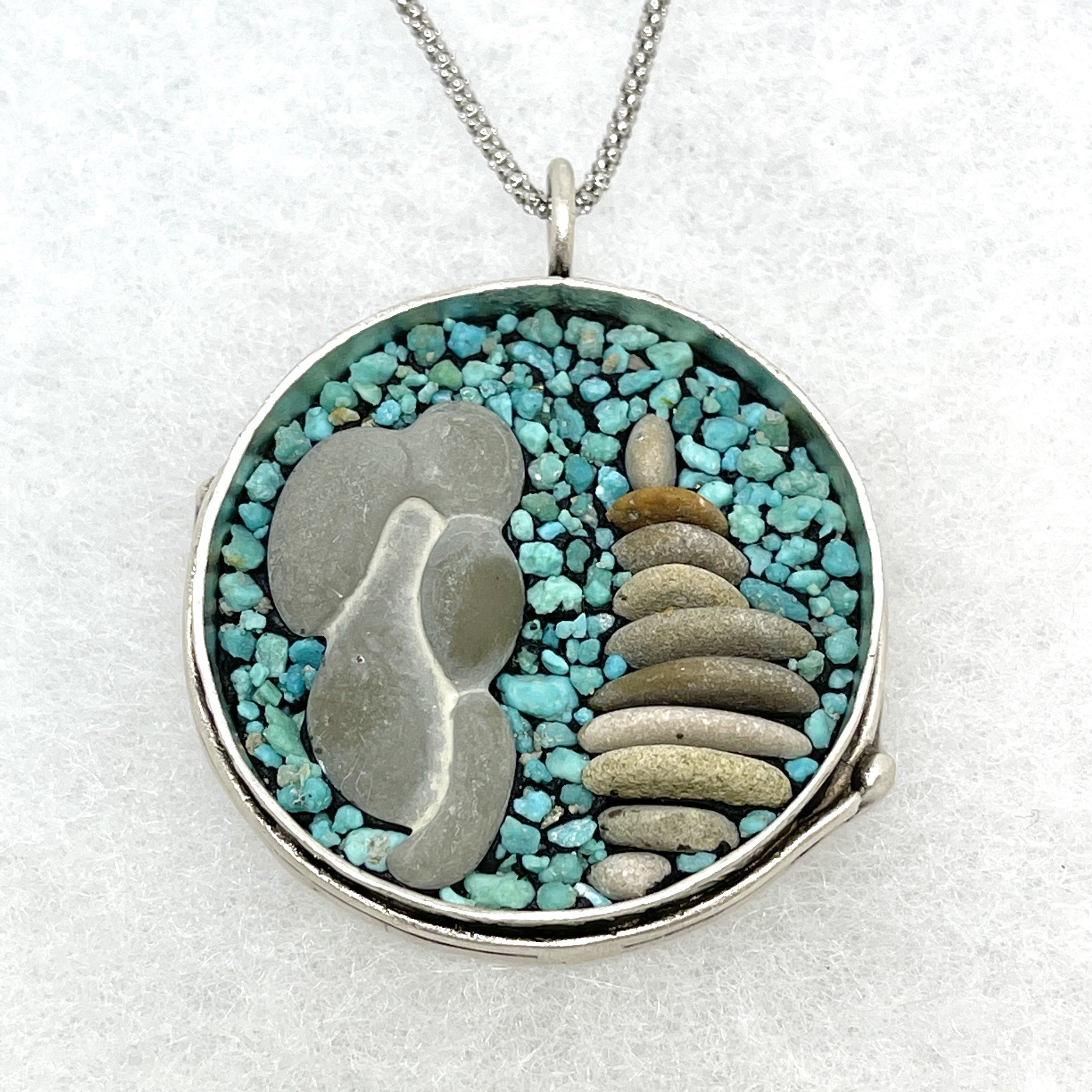 GoddessStone,Cairn & Turquoise Round Necklace.jpeg