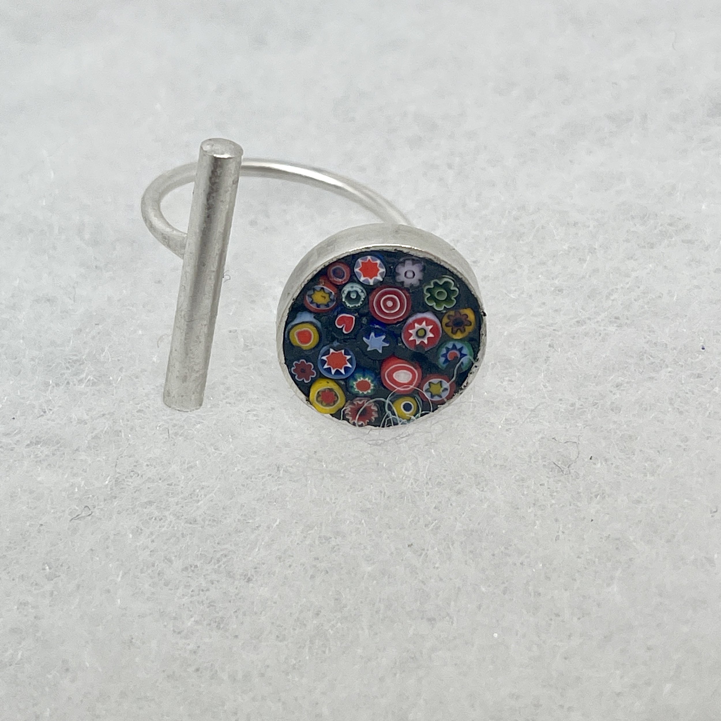Millefiori Circle:Bar Ring.jpeg