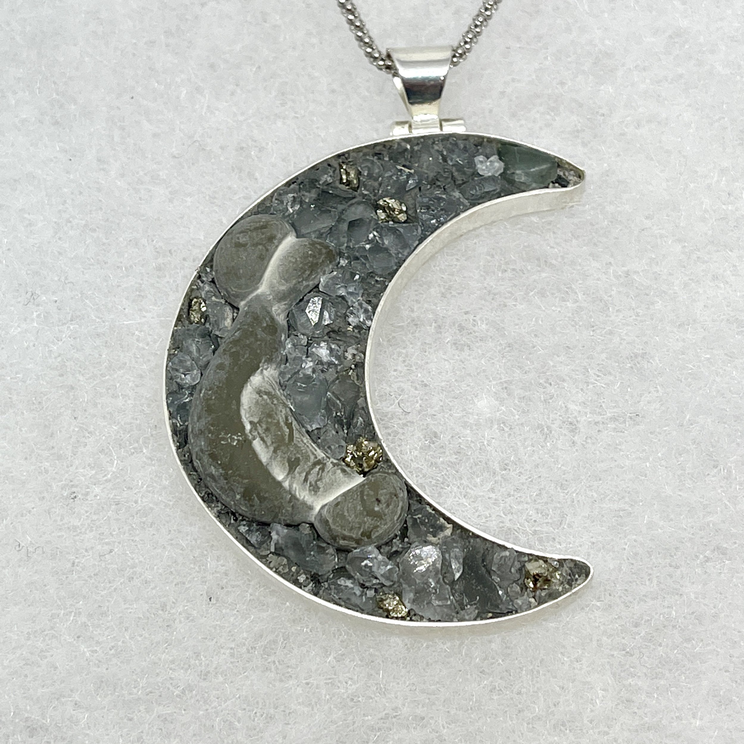Goddess Stone:Celestite:Pyrite Crescent Moon Necklace.jpeg