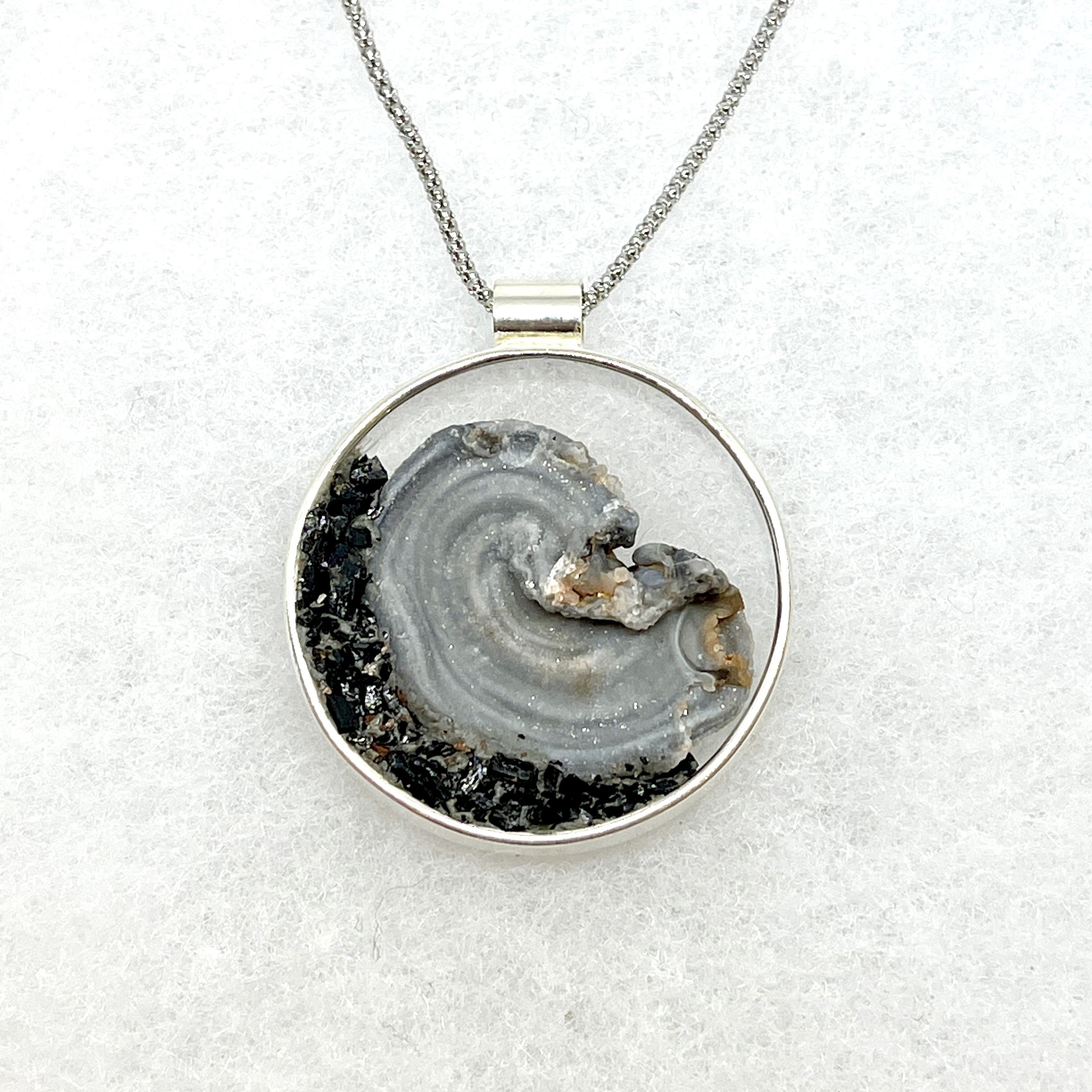 Chalcedony Rosette:Tourmaline Open Circle Necklace Back.jpeg