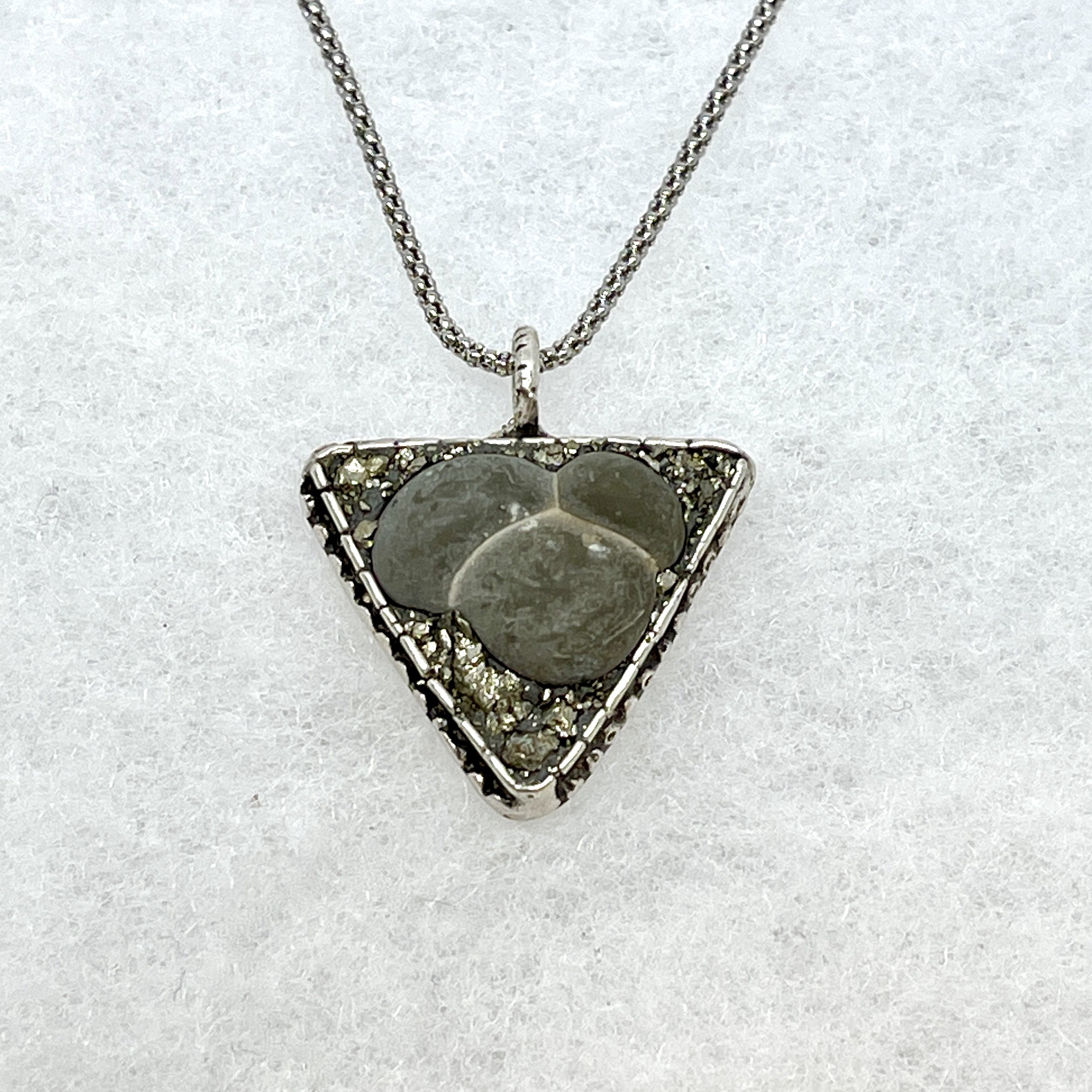 Goddess Stone Pyrite Triangle Necklace.jpeg