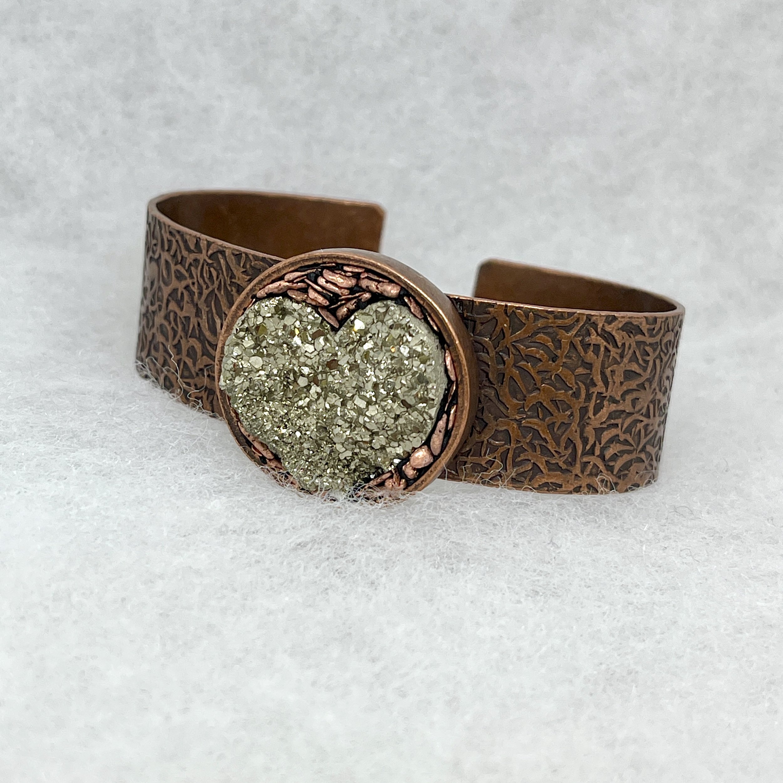 Pyrite Heart Copper Bracelet.jpeg