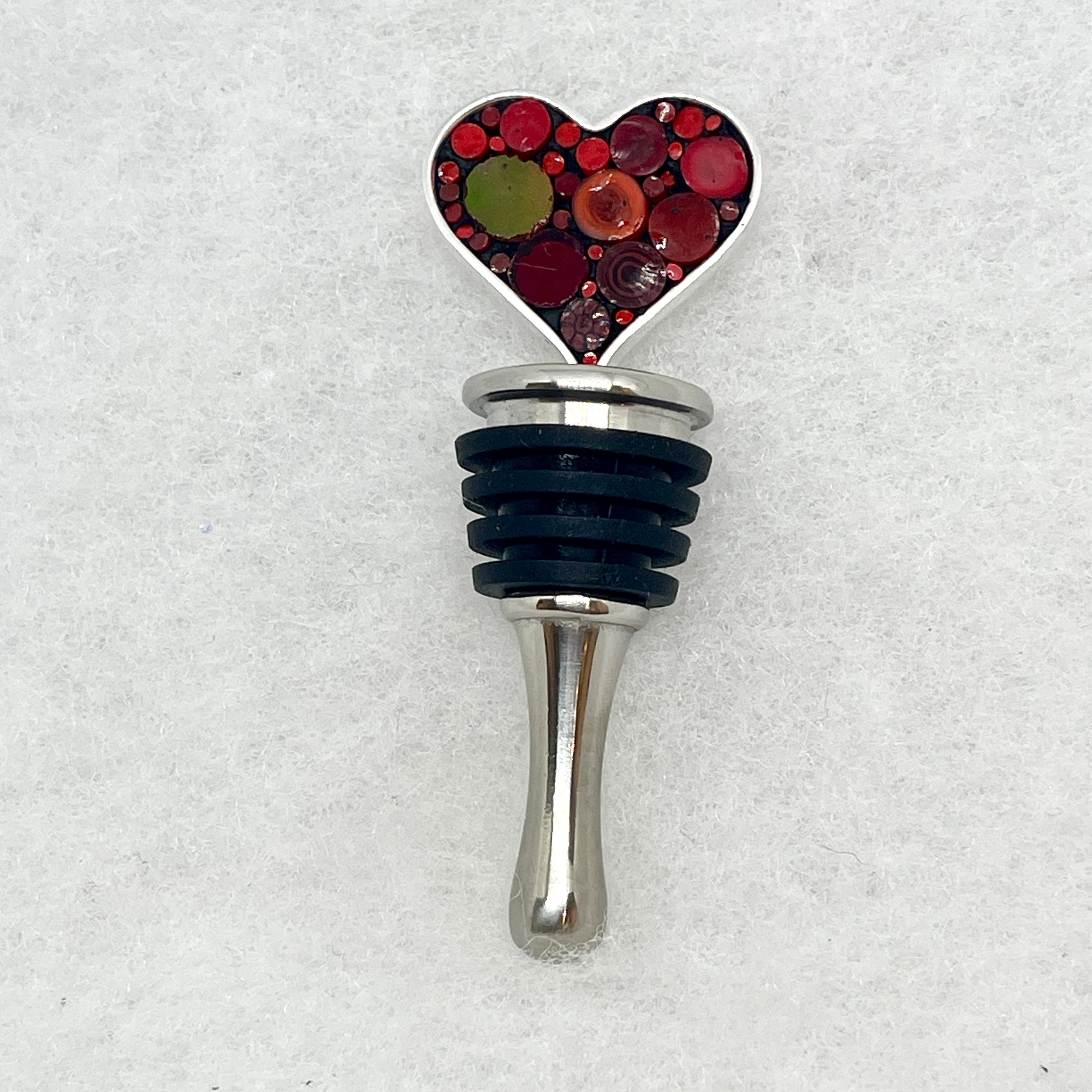 Red Happy Dot Heart Bottle Stopper.jpeg