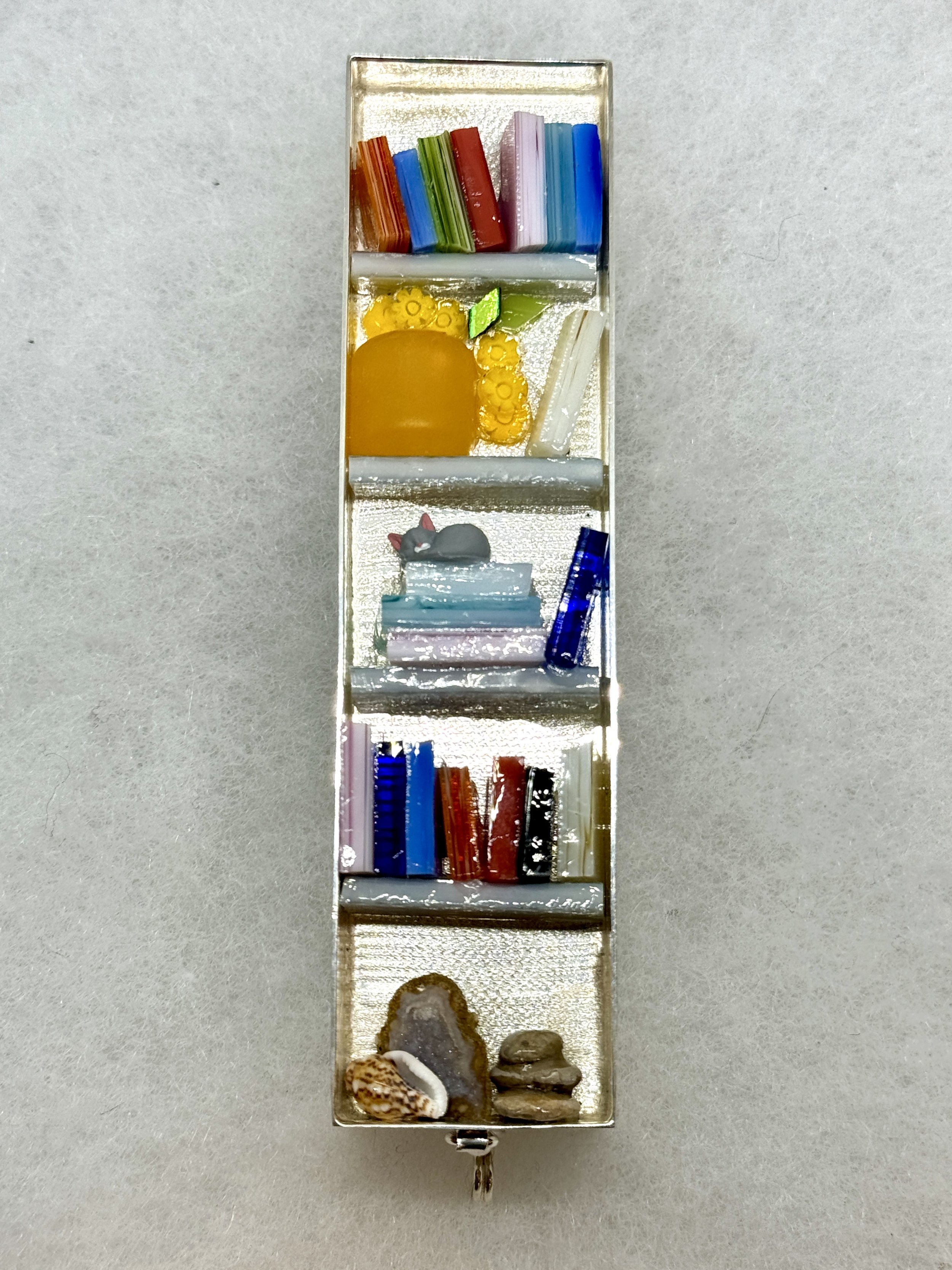 Bookcase Mezuzah with Grey Kitten.jpeg