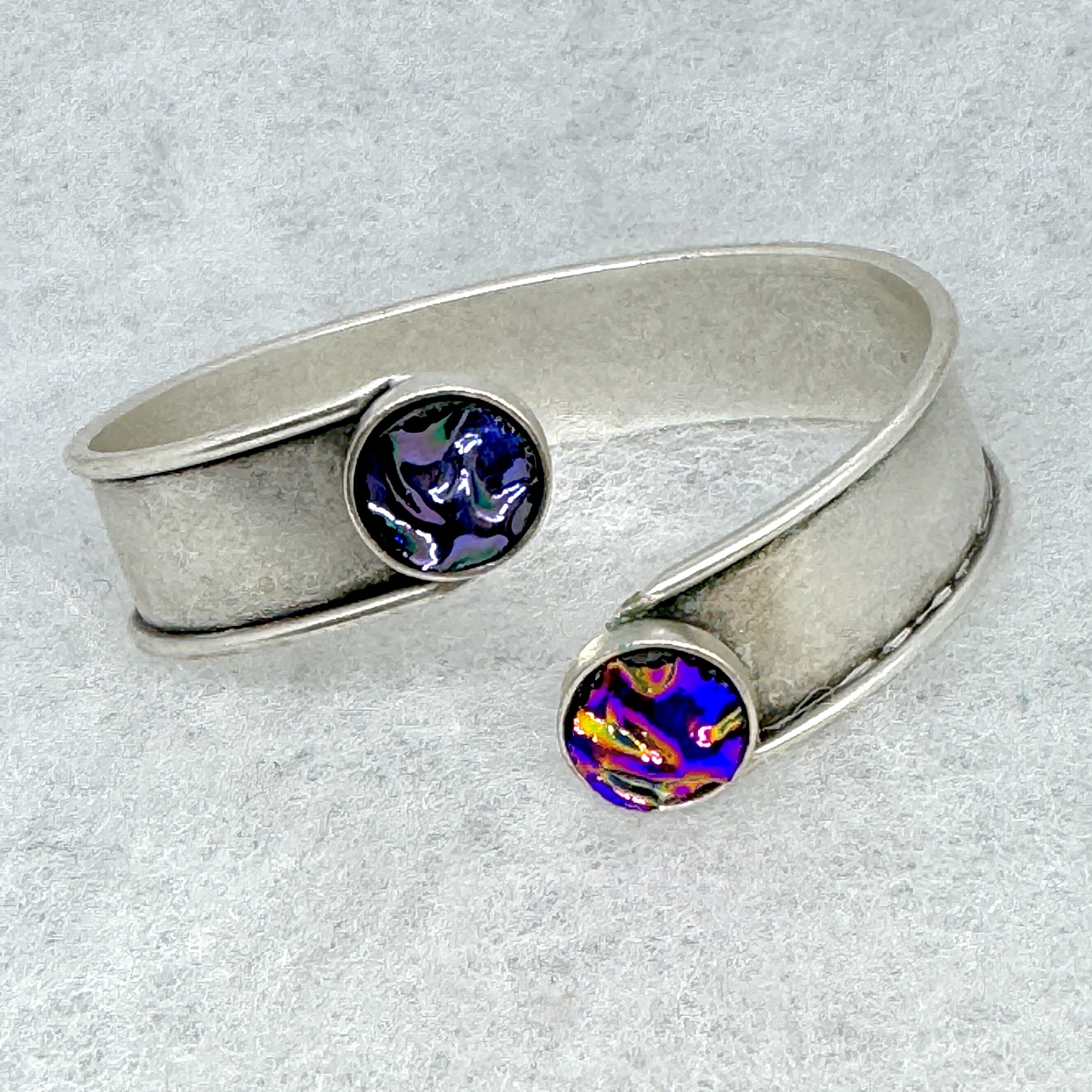 Fuschia:Purple Double Dichro Bracelet.jpeg